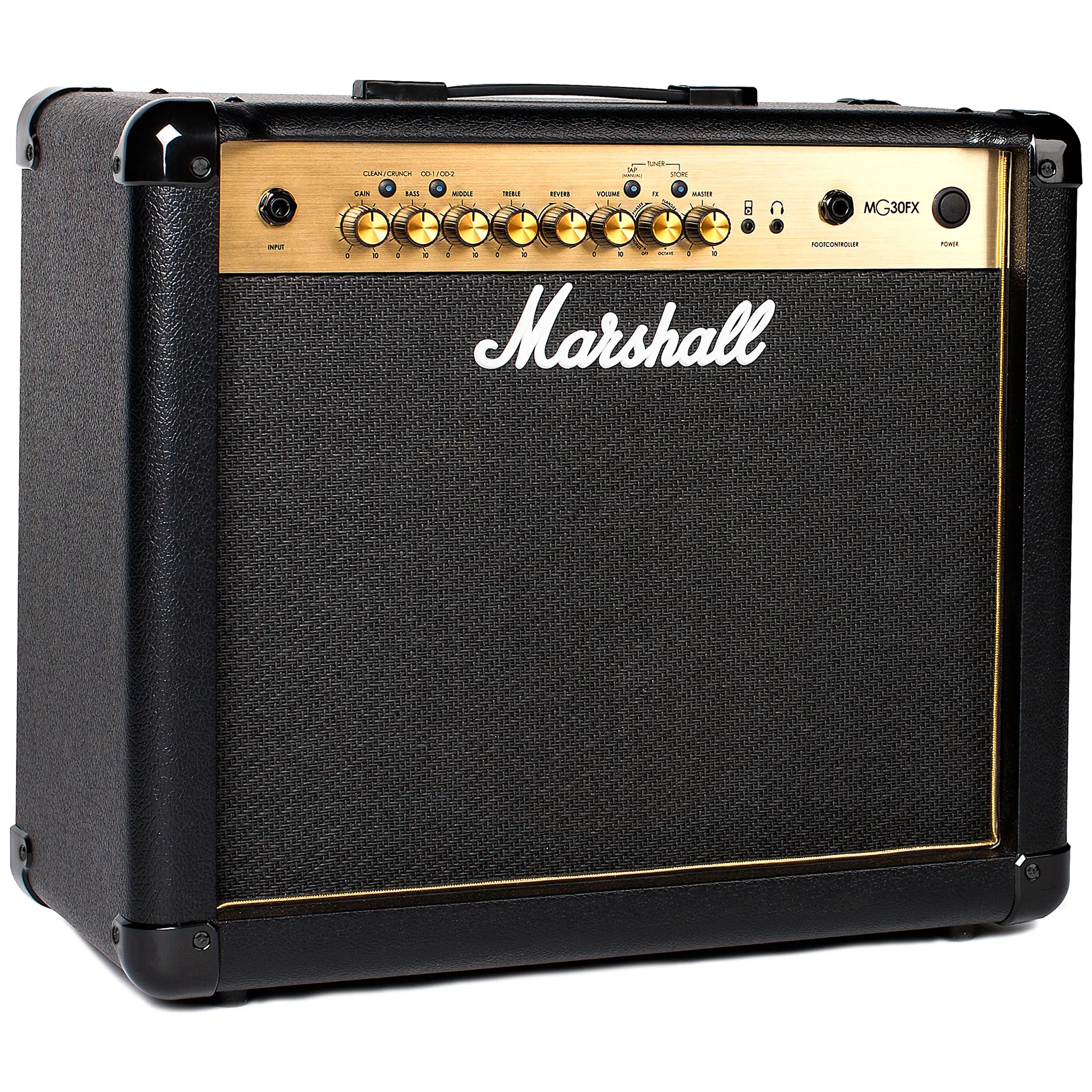 Marshall Mg30Gfx Amplificatore Combo per Chitarra Con FX Incorporati, Amplificatore per Esercizi Adatto per Chitarra Elettrica, Nero e Oro