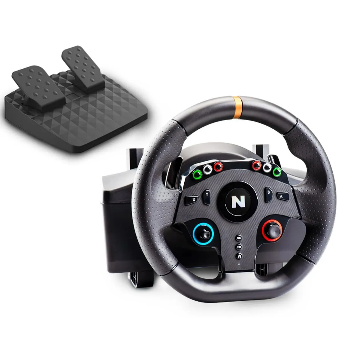 NITHO Drive Pro ONE V24 Volante da Corsa con Pedali, Volante da Gioco a 270 Gradi per PC, PS4, Xbox One, Xbox Series X|S e Switch, Simulatore di Guida - Solo per Giochi Arcade