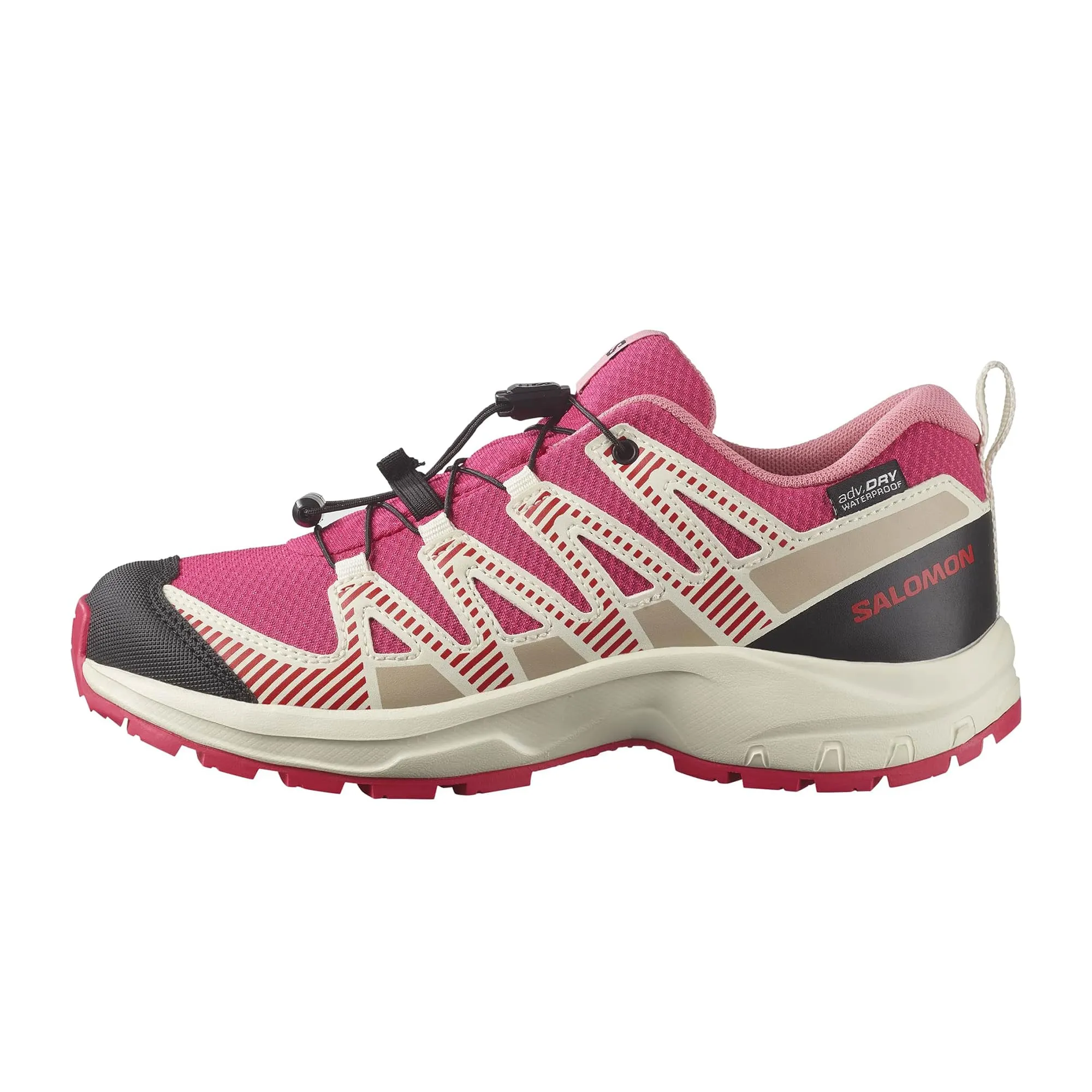 SALOMON XA PRO V8 WATERPROOF, Scarpe Unisex - Bambini e ragazzi, Rouge Red / Vanilla Ice / Flamingo Pink, 39 EU
