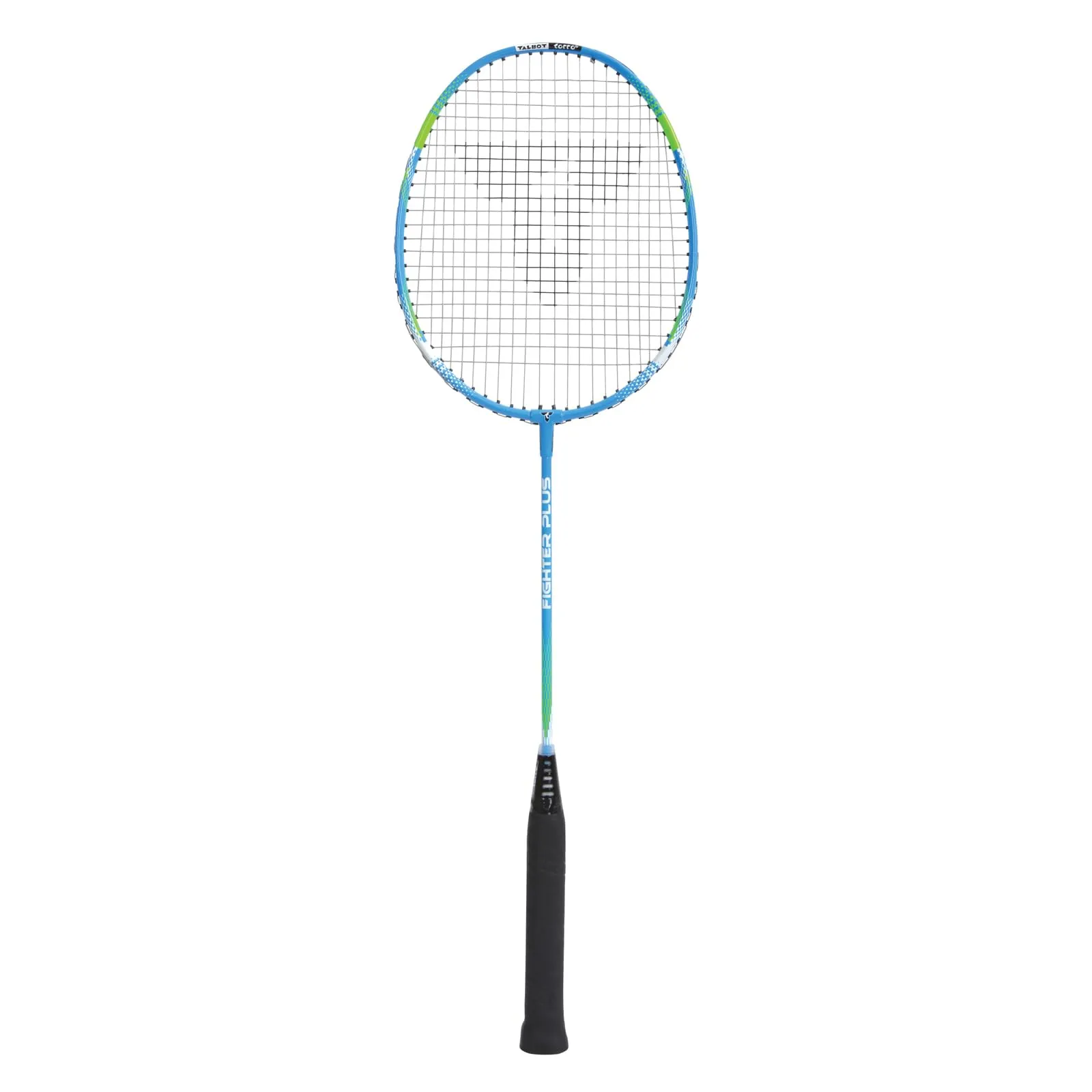 Talbot-Torro 429808, Racchetta Da Badminton Fighter Plus Sistema Impugnatura Airflex Profilo Del Telaio Po Unisex Adulto, Blu/verde, Taglia unica