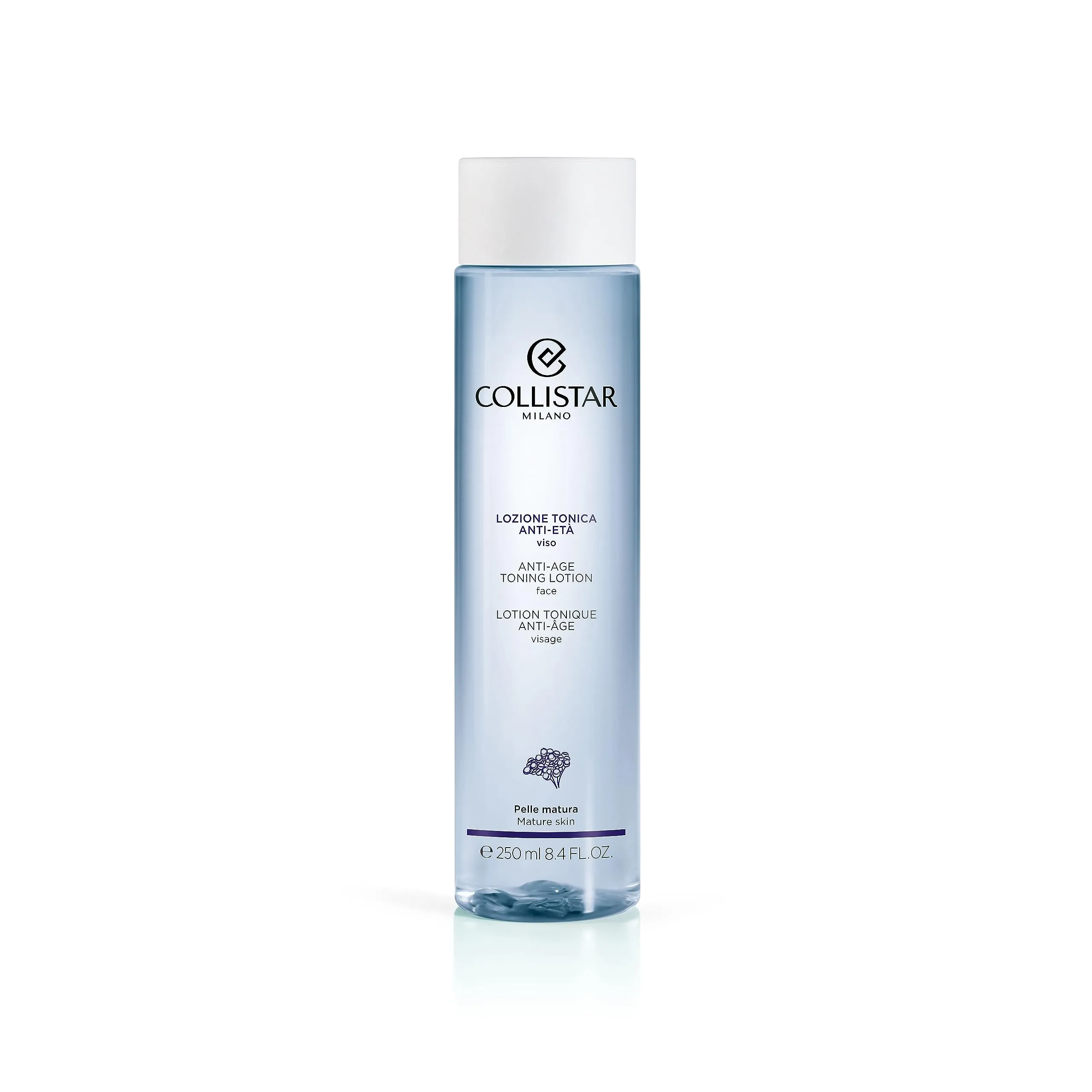 Collistar Lozione Tonica Anti-Età, Idrata e Tonifica la Pelle Donando un Aspetto Rivitalizzato, Senza Siliconi e Ingredienti di Orgine Animale, per Pelli Mature, 250ml