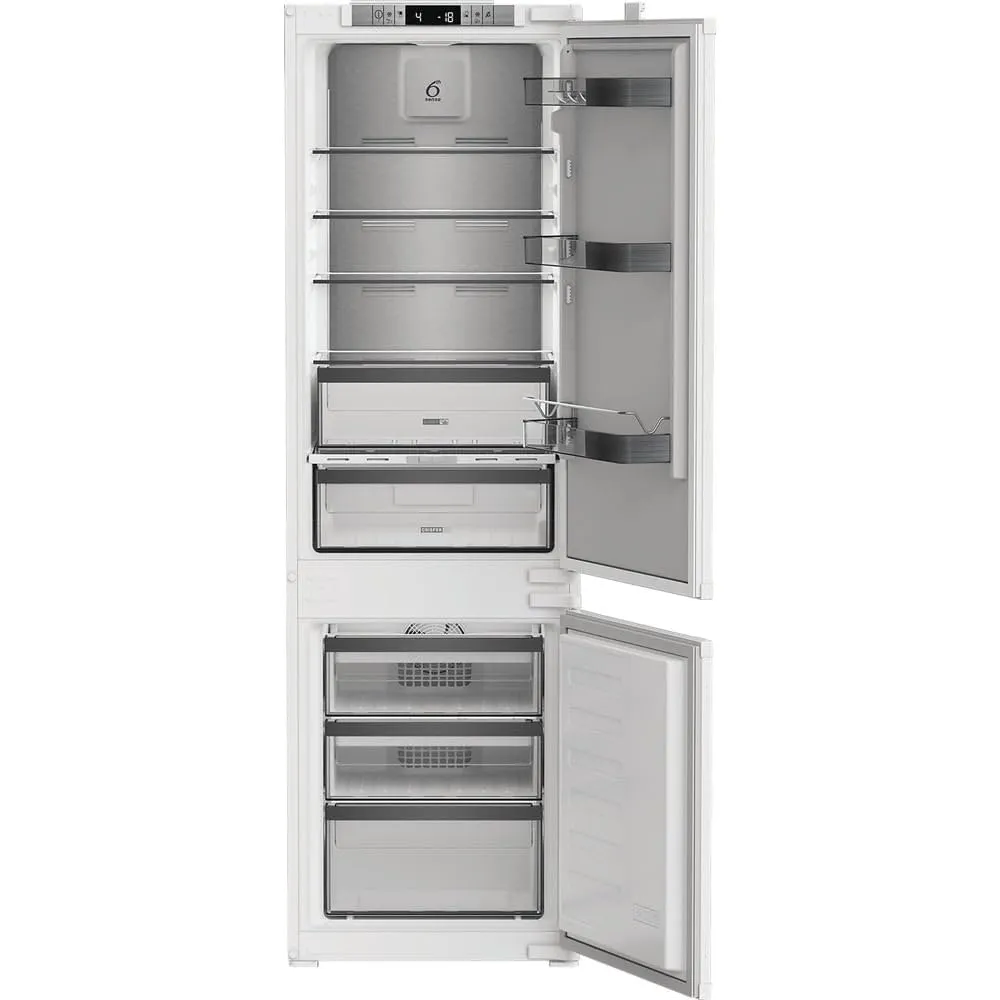 Whirlpool WHKN 3253 B4E Frigorifero combinato a incasso, Total No Frost ventilato, 55 cm, Classe E, Bianco, 38 db, h 178cm