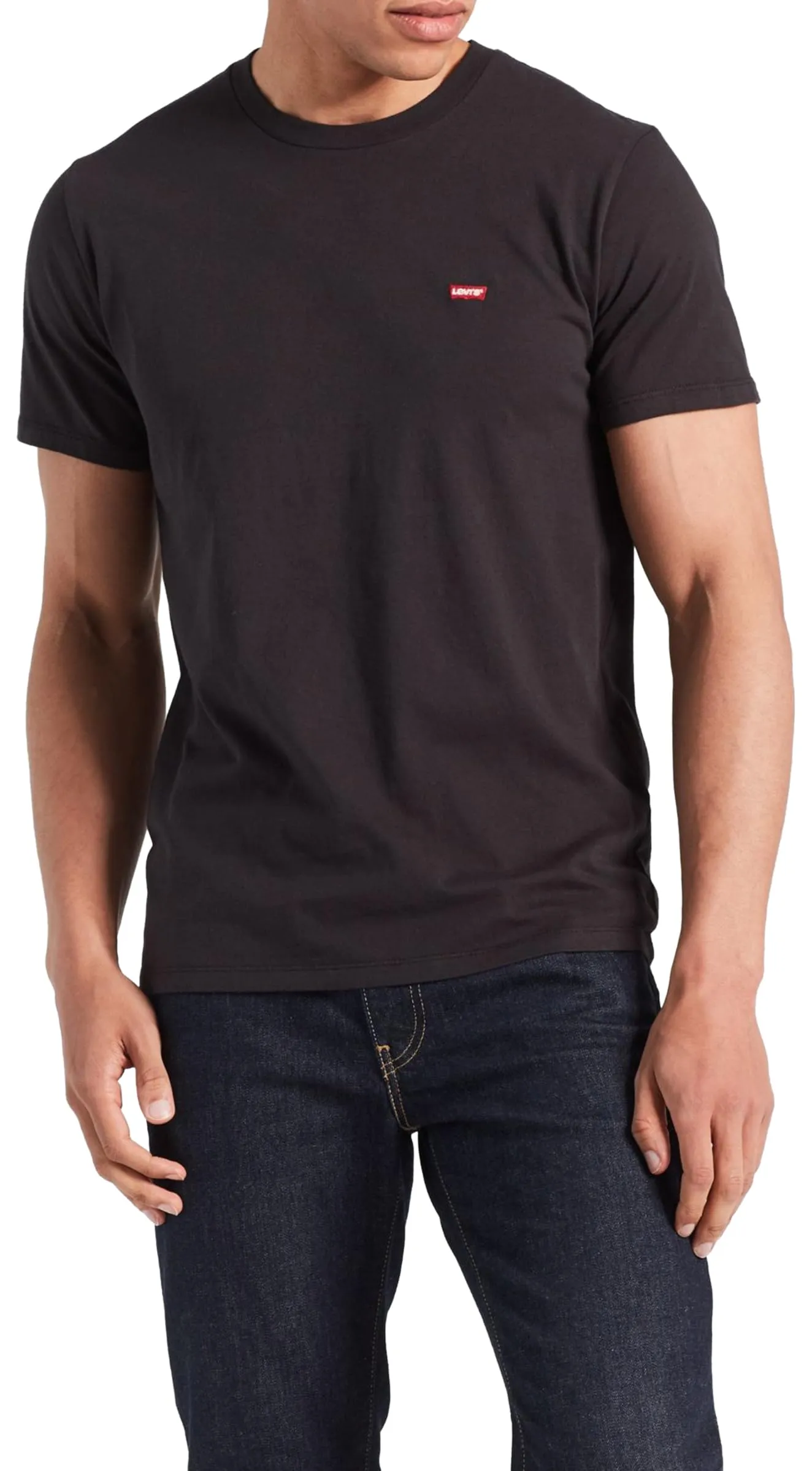 Levi's Big & Tall Original Housemark Tee, Uomo, Mineral Black, 3XL