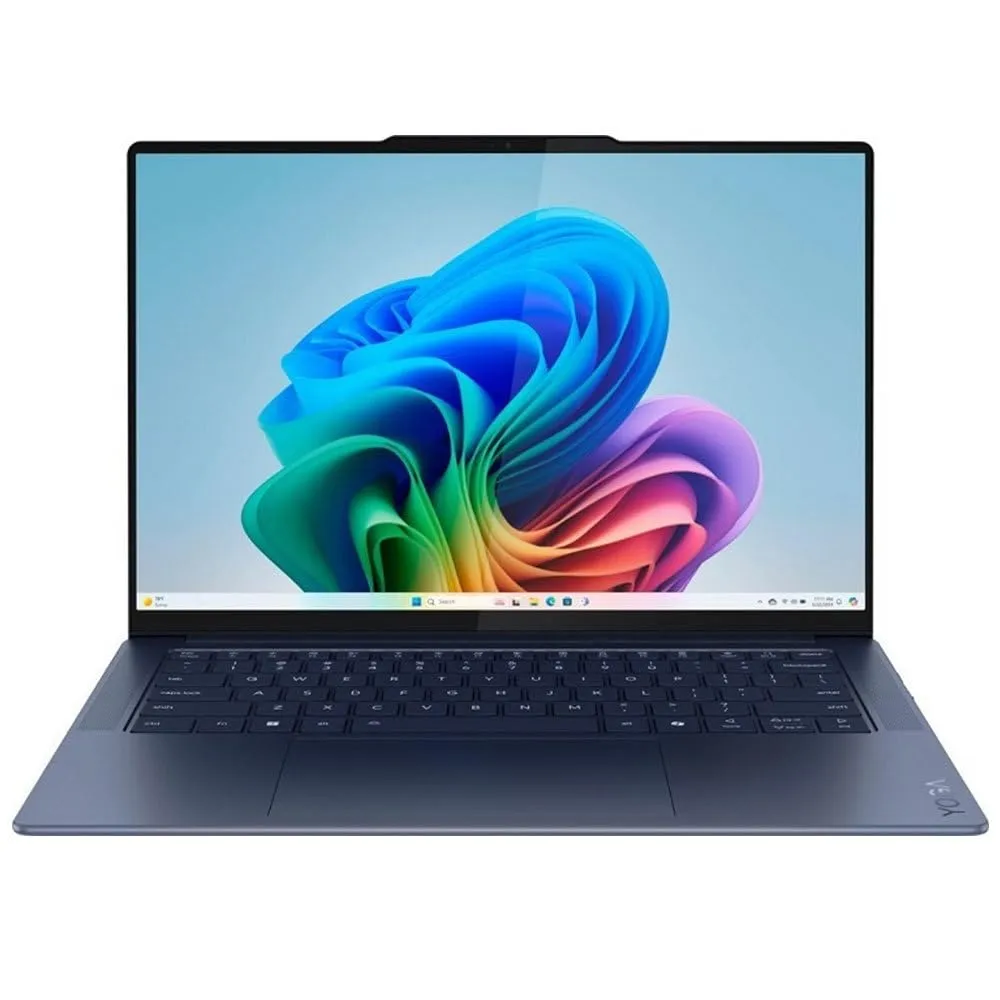 Lenovo Yoga 7 14Q8X9 14" Computer Portatile Laptop, Qualcomm Snapdragon X Elite X1E78100, 16GB RAM, 1TB M2 SSD, 2.9K Touchscreen Schermo touch, Blu, Windows 11 Home, Tastiera Italiana
