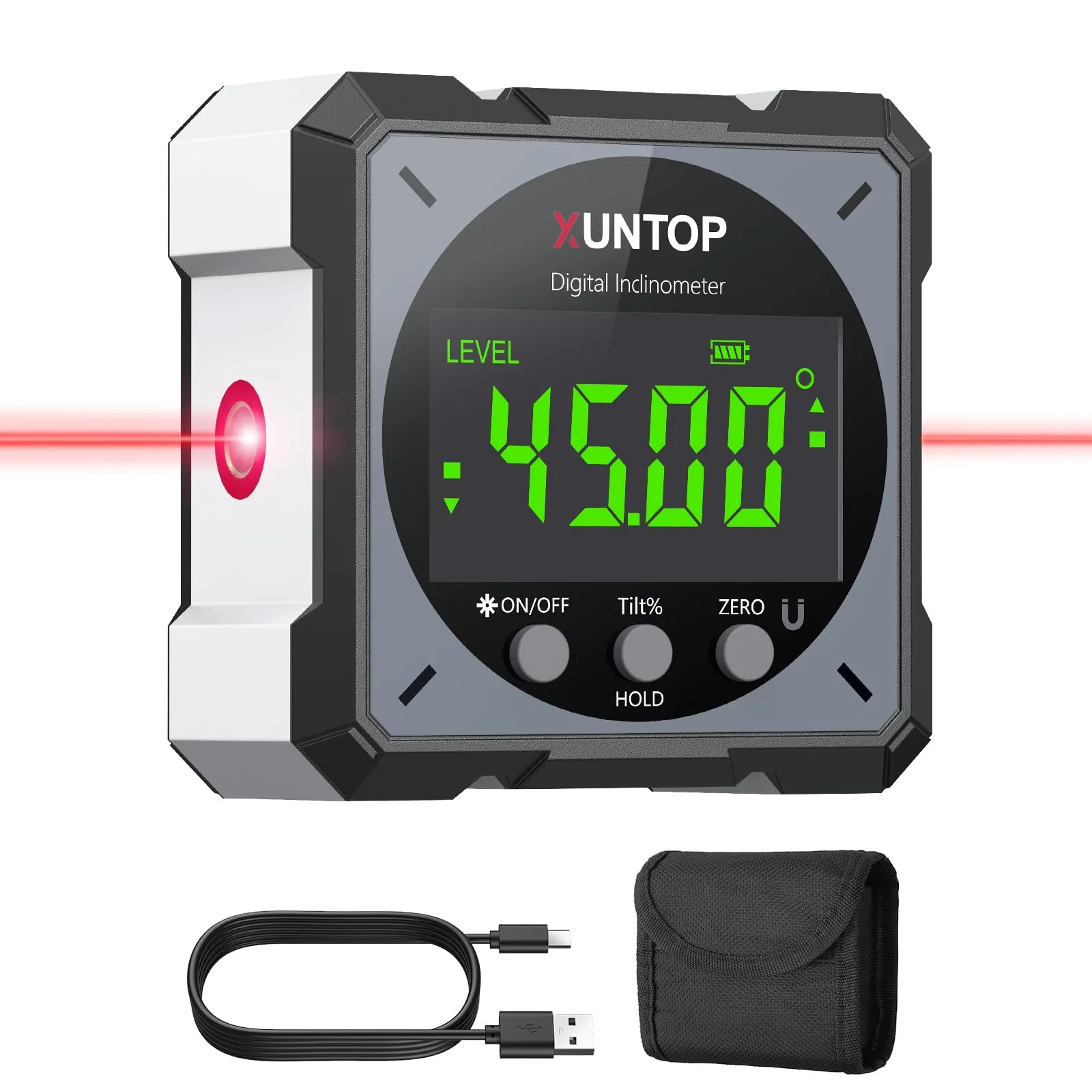 XUNTOP LCD Level Box Digitale Ricaricabile