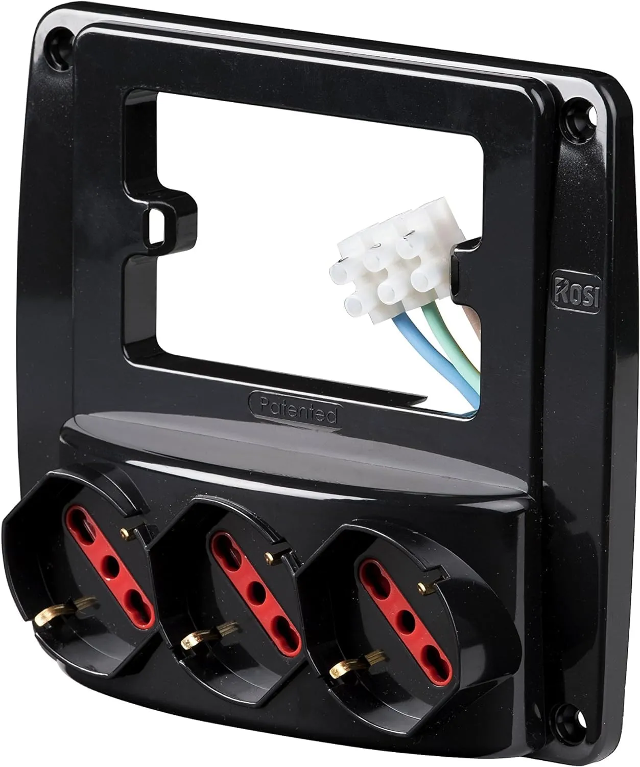 ROSI RS94133 Emilia Smart, Nero, 3 prese schuko