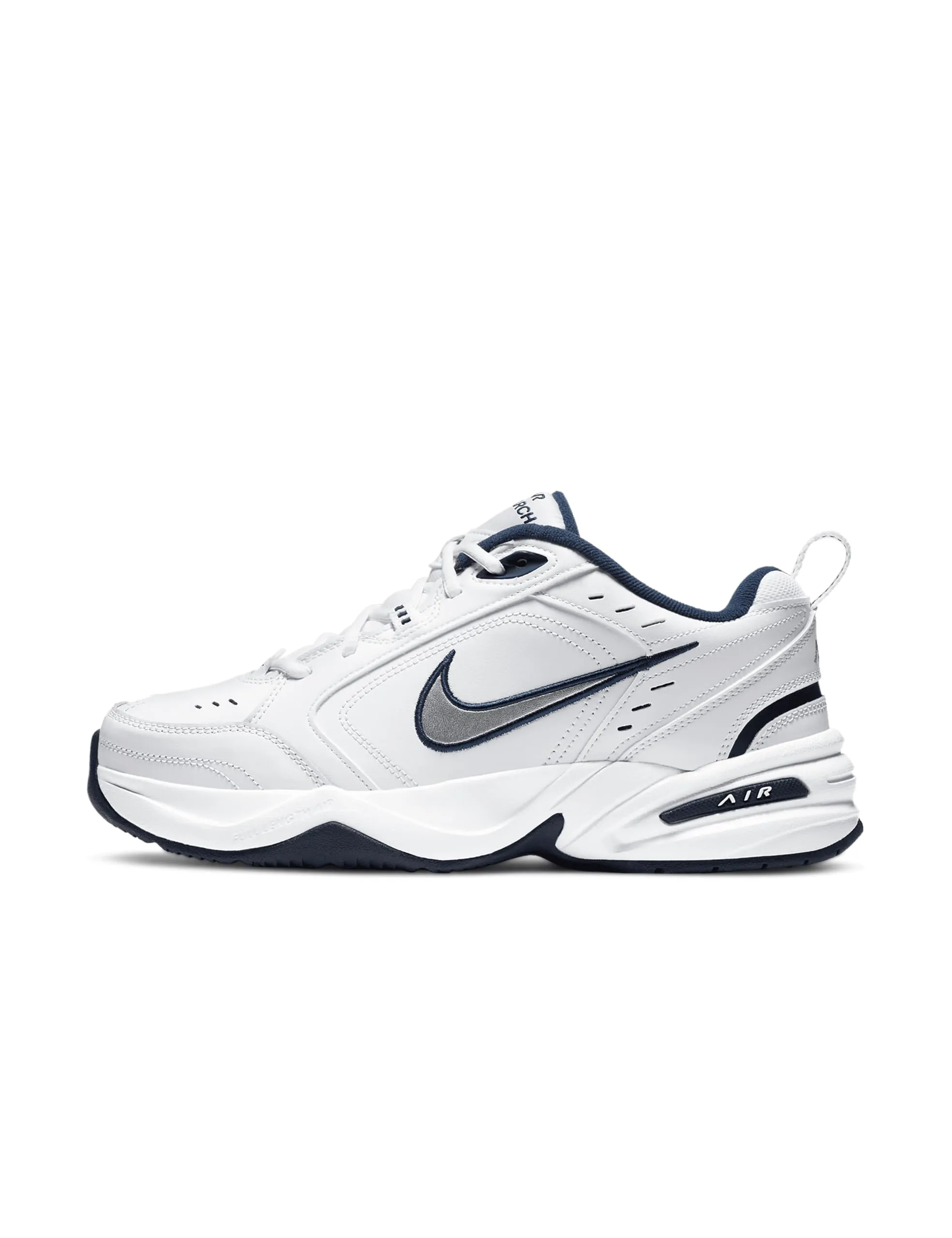 Nike Air Monarch IV, Scarpe da Ginnastica Uomo, Bianco White Metallic Silver Midnight Navy 102, 42 EU