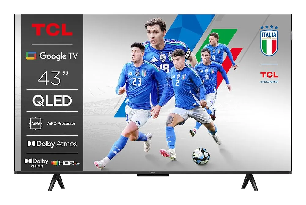 TCL 43P79K Google TV QLED 43 Pollici UltraHD 4K DVBT2-S2