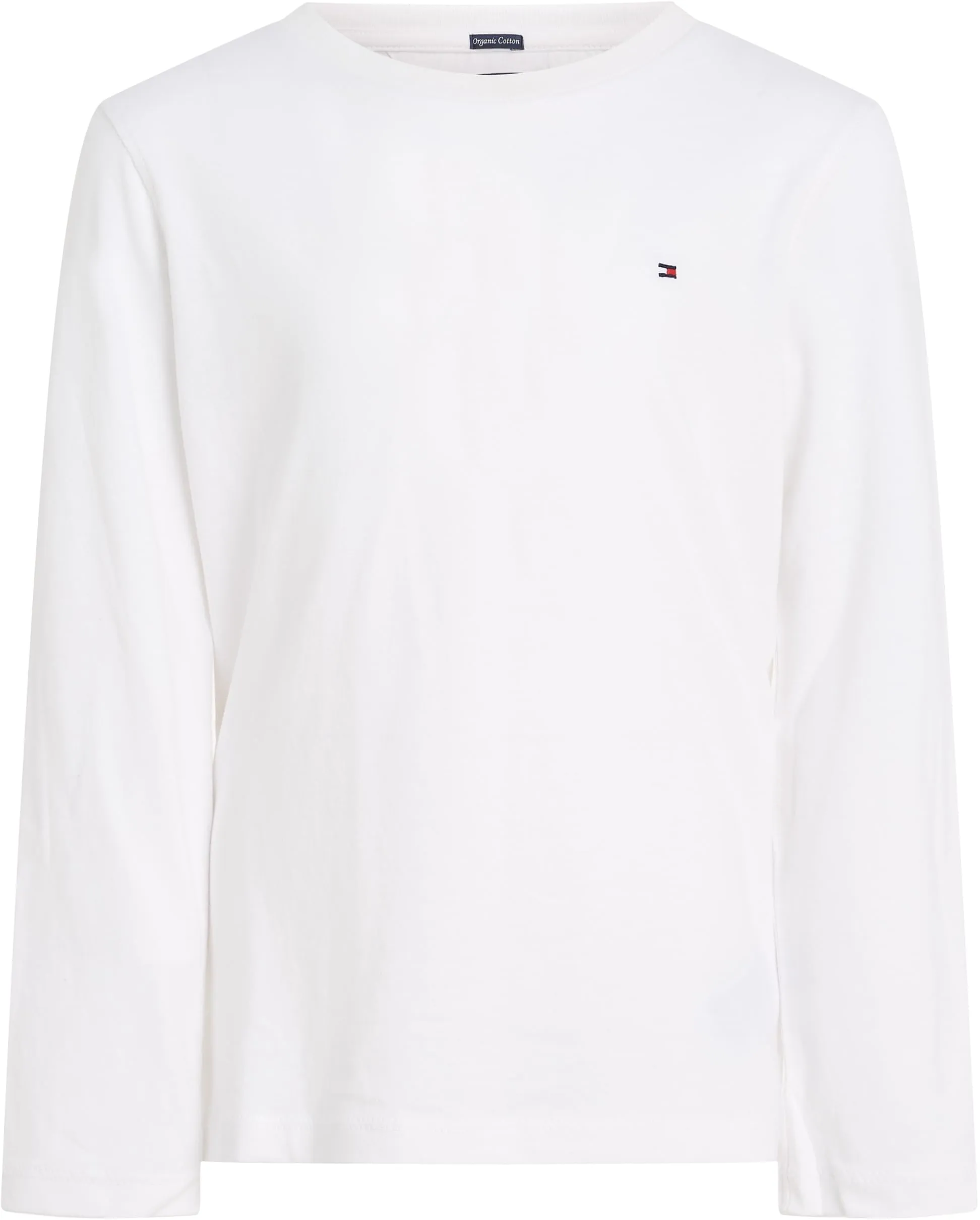 Tommy Hilfiger Bambino Maglietta Maniche Lunghe Basic, Bianco (Bright White), 12 Anni