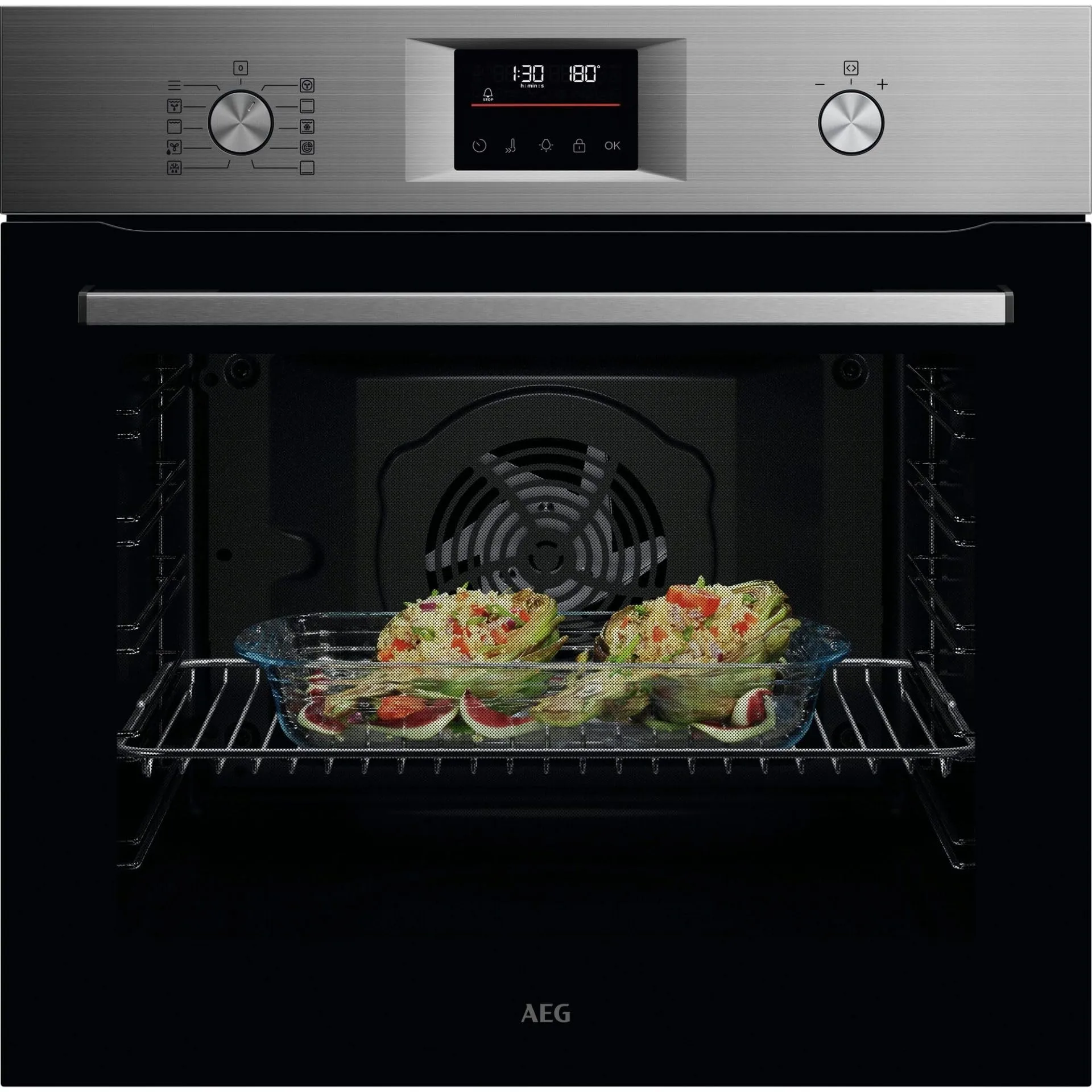 AEG Series 5000 TU5PB43SM 72 L 3490 W Nero, Acciaio inox