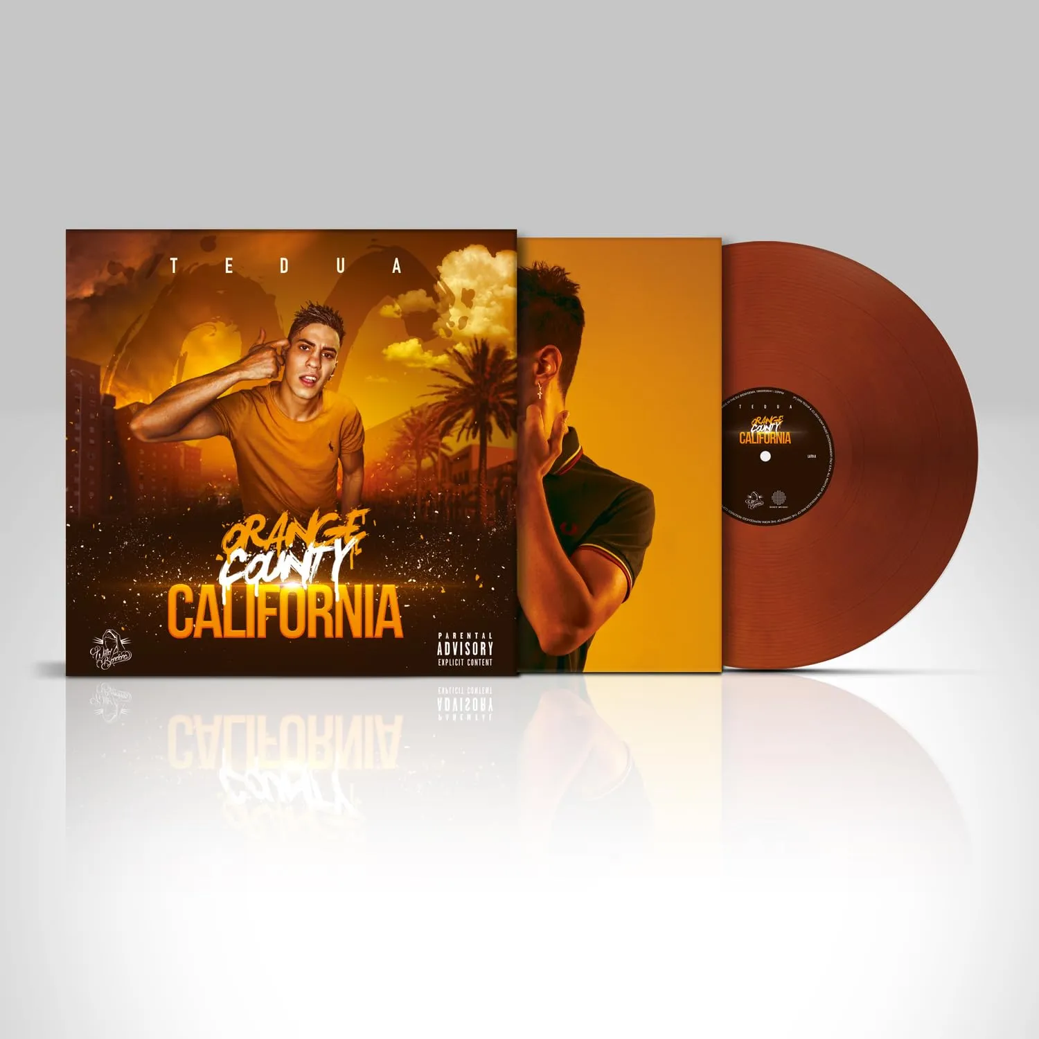 Orange County California-lp Orange mix purple