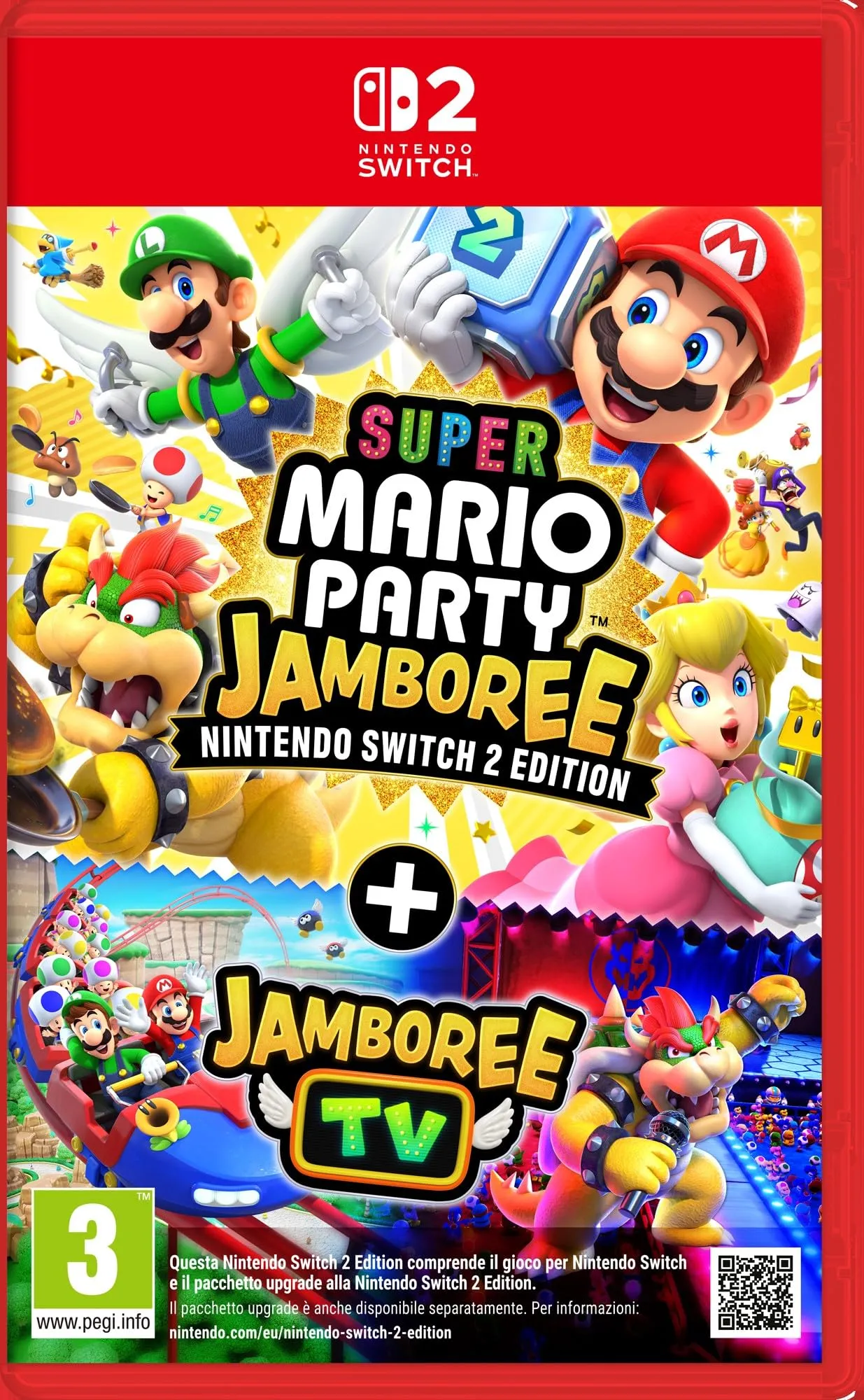 Super Mario Party Jamboree - Nintendo Switch 2 Edition + Jamboree TV- Ed. Italiana - Versione su scheda