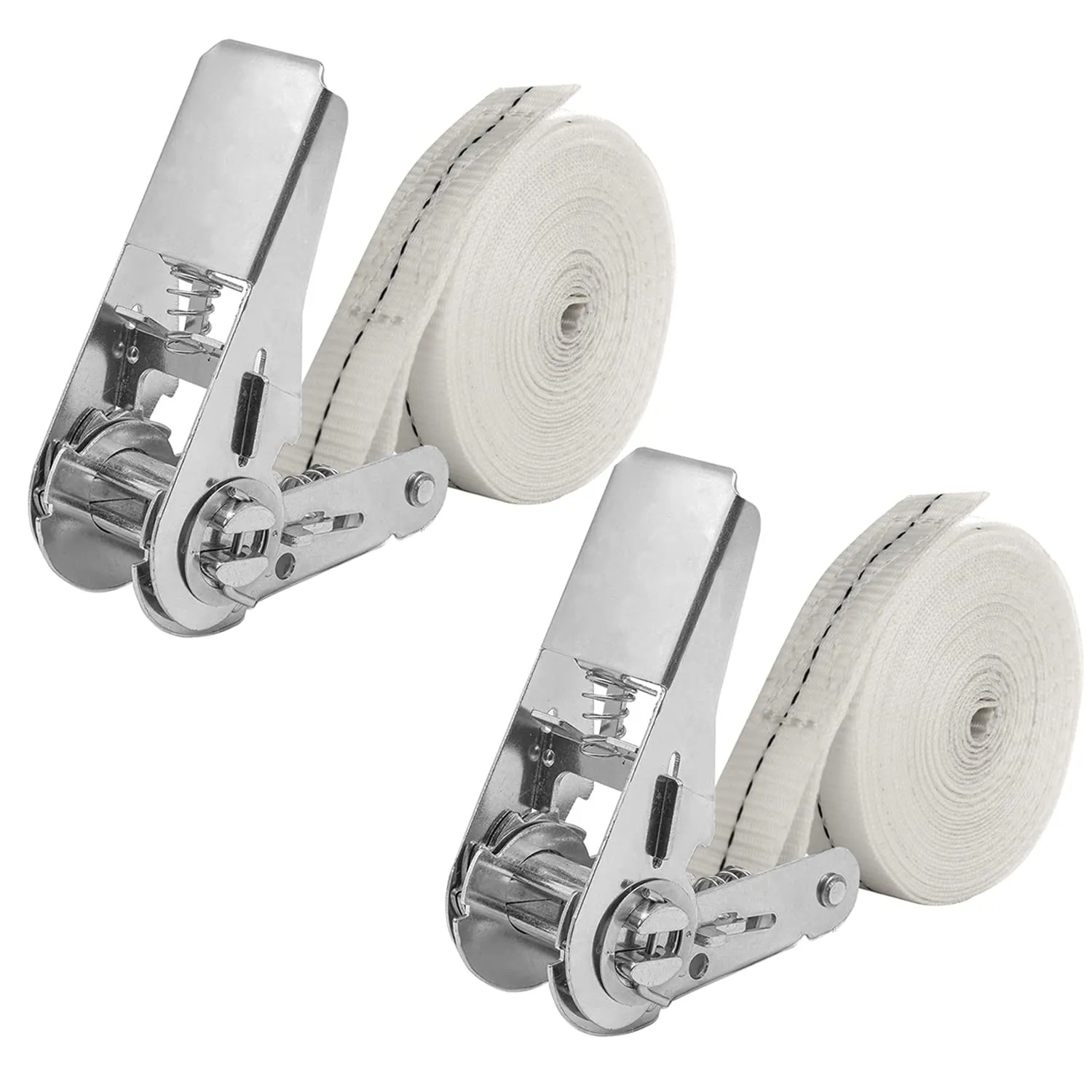 NIUXX Cinghie di serraggio con cricchetto, 2 cinghie da 6 m, 25 mm, carico 800 kg