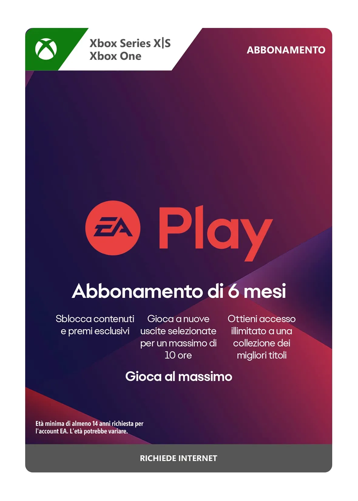 EA Play 6 Month Subscription | Xbox One/Series X|S - Codice download