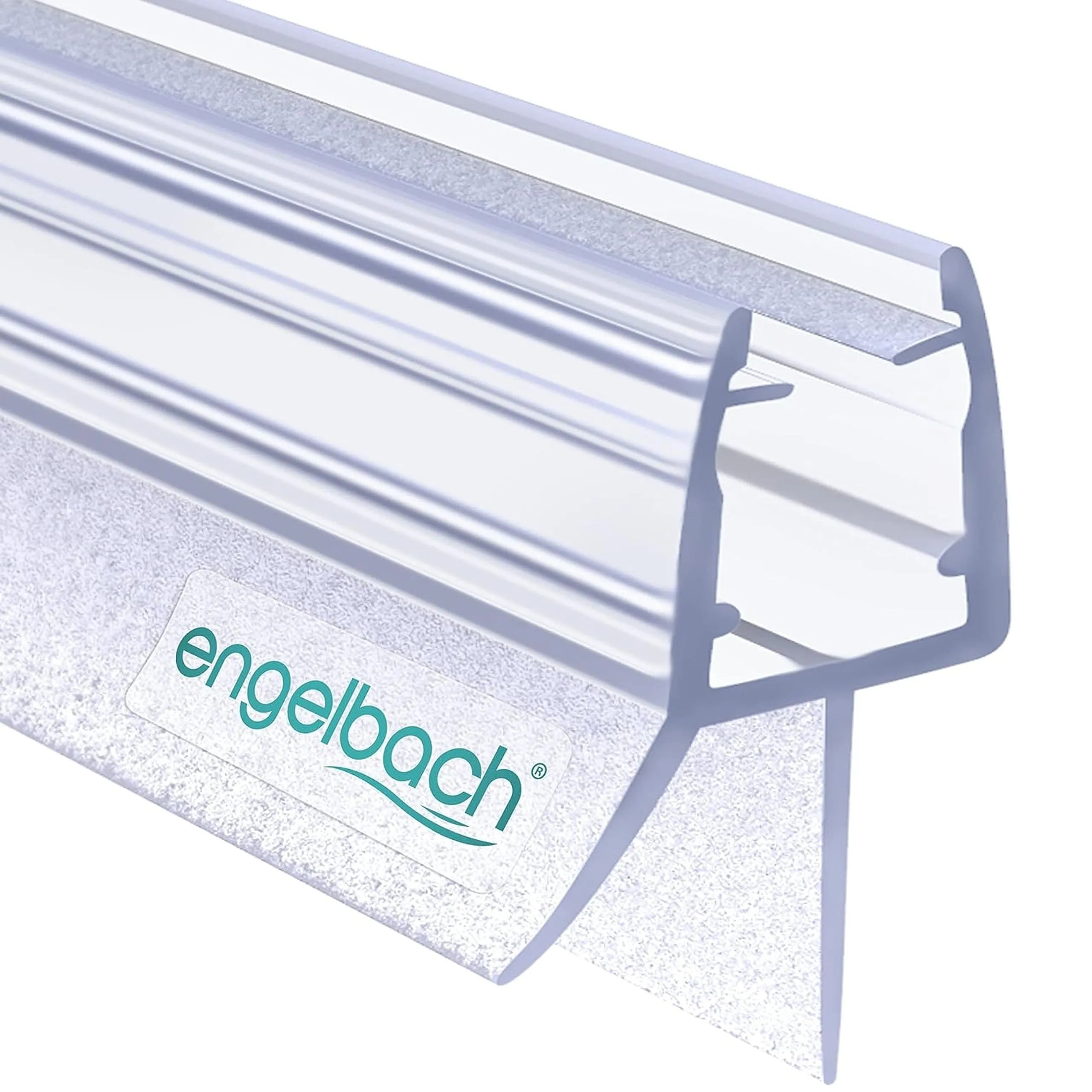 Engelbach® Guarnizione Doccia Sottoporta - Per porte in vetro 5-8 mm - Profilo in gomma extra spesso - Impermeabile e facile da installare