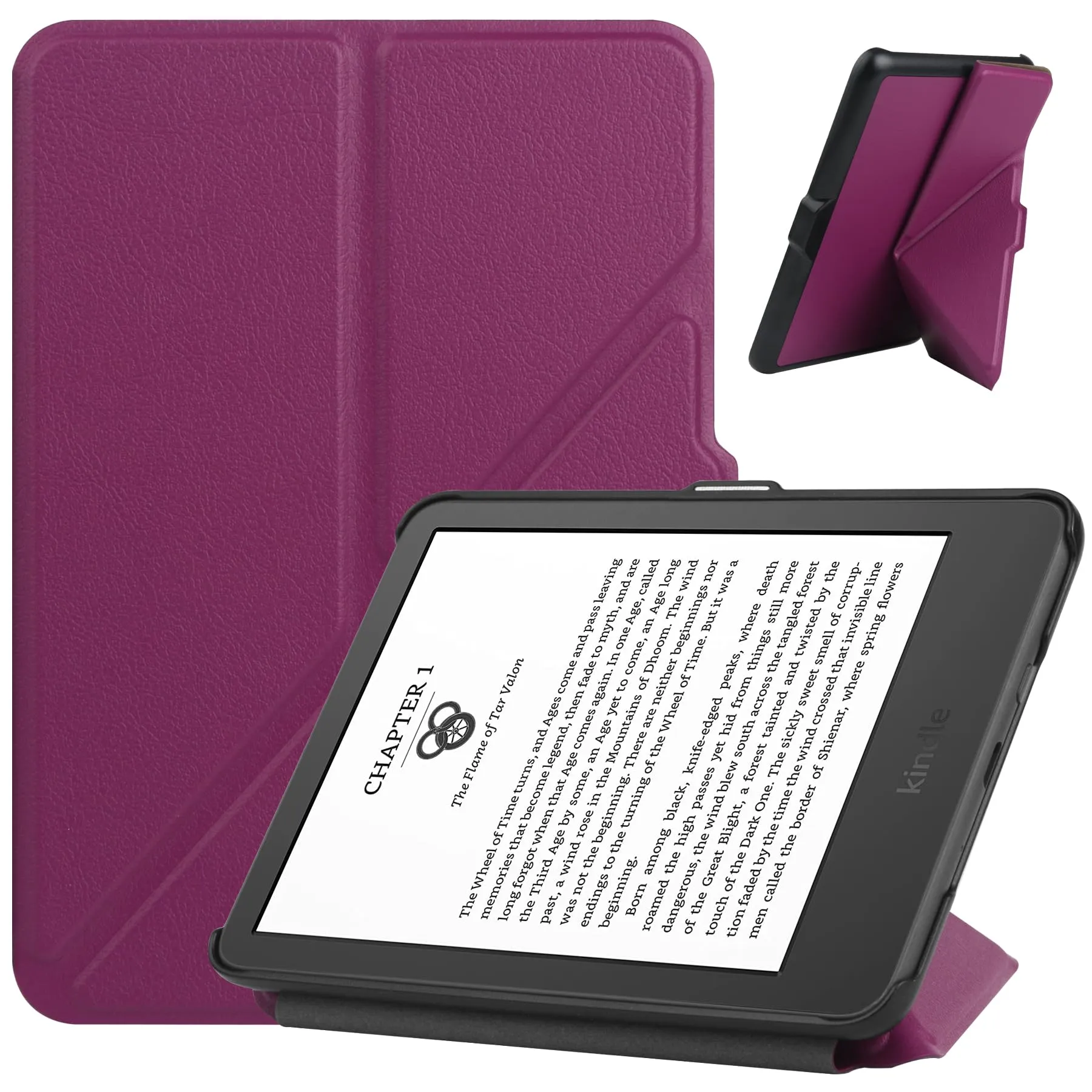VOVIPO Custodia per 6" Kindle (11th Generazione-2024/2022 Rilasciato),Slim Fit Stand Cover con Funzione Sleep/Wake automatica per Kindle 6 pollice 2024-Purple
