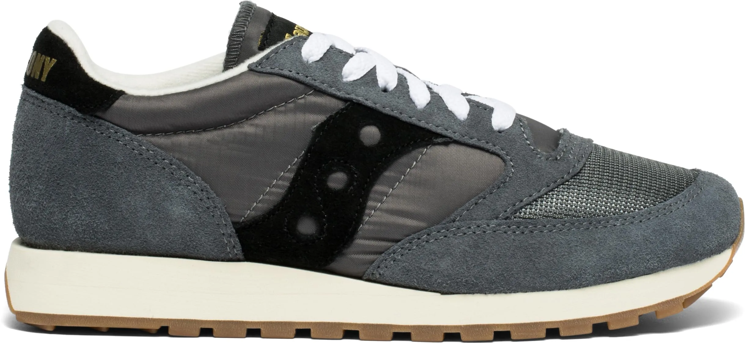 Saucony Jazz Original Vintage, Sneaker Uomo, Grigio Nero, 43 EU