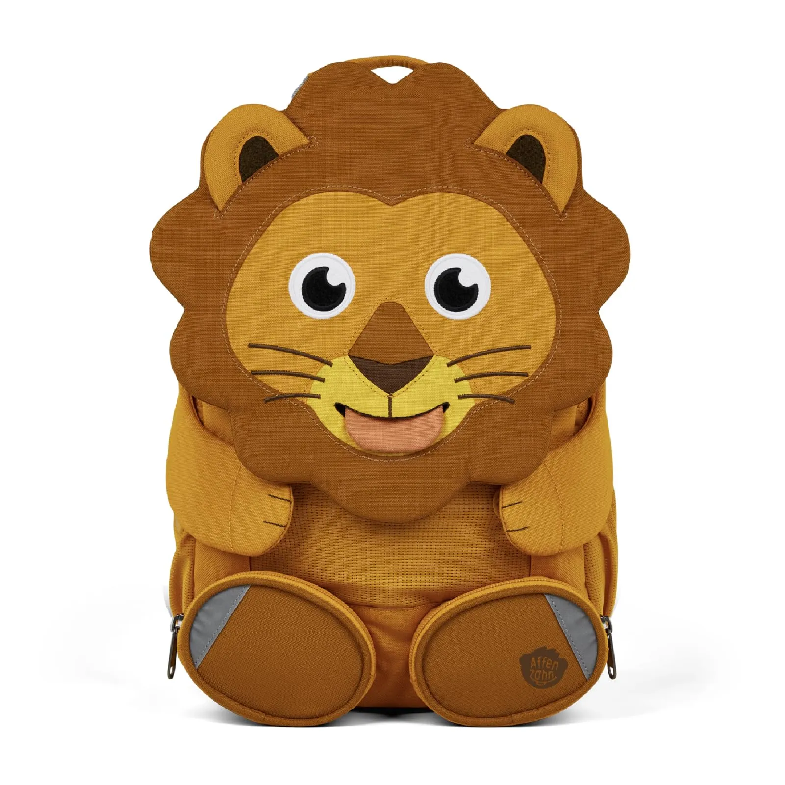 Affenzahn Amico Grande Zaino da asilo per bambini di 3-5 anni Kita 8 L di volume, funzionale, giocoso Leone - Giallo