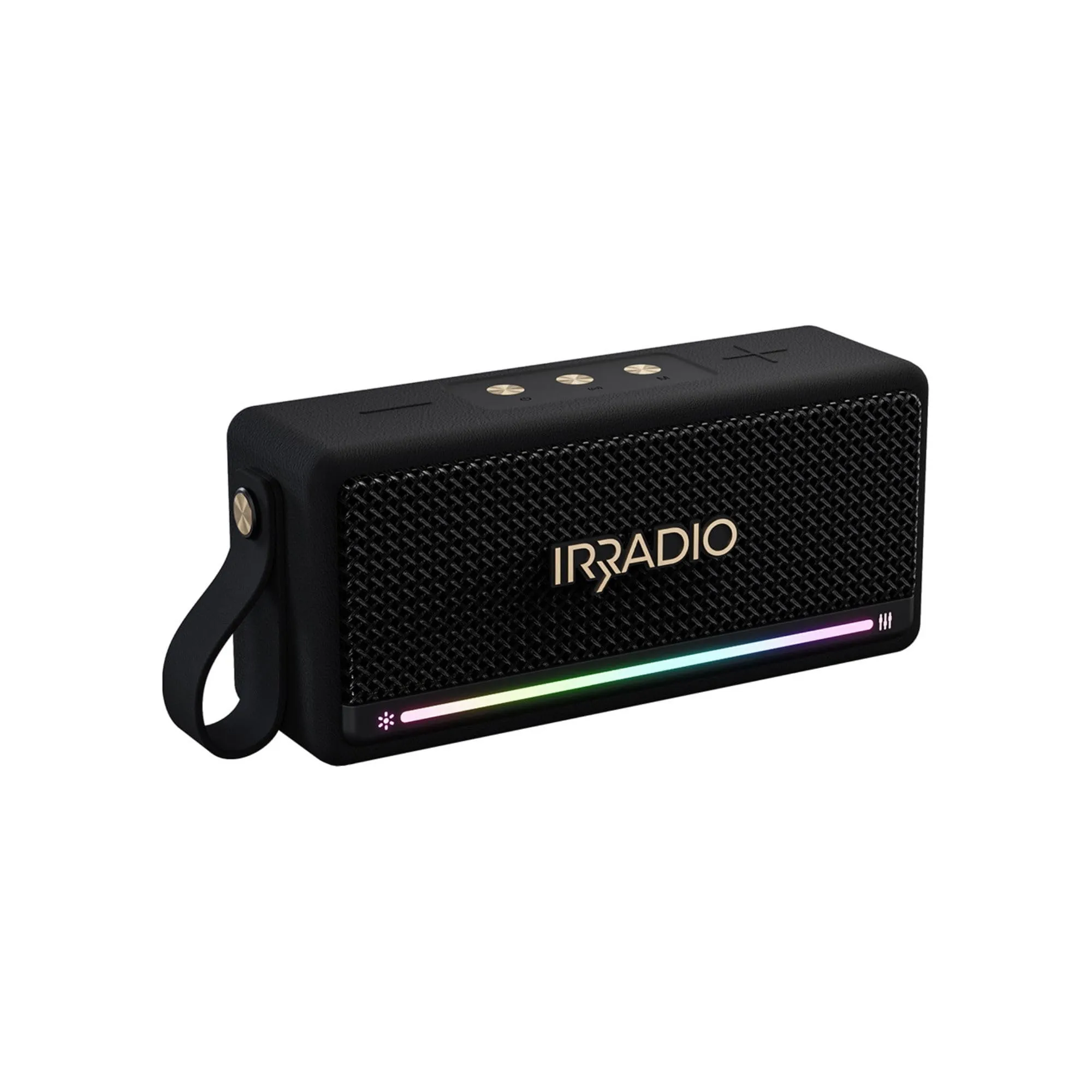 IRRADIO IR-M5 Classic, Altoparlante Portatile Potente, Doppio Driver da 50mm, Subwoofer Passivo, 20W di Potenza. Suono bilanciato, Illuminazione LED RGB, Grado di impermeabilizzazione IPX7, Funzione