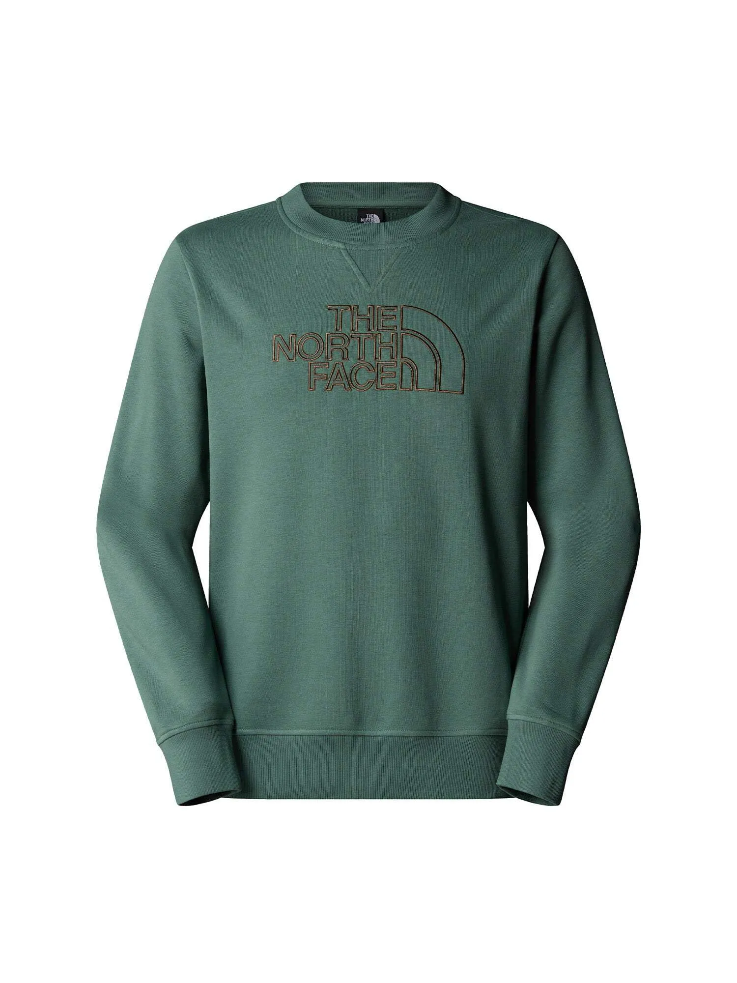 THE NORTH FACE NF0A8C1CAQI M Drew Peak Light Crew Maglia Lunga Uomo Duck Green/Latte Taglia XL