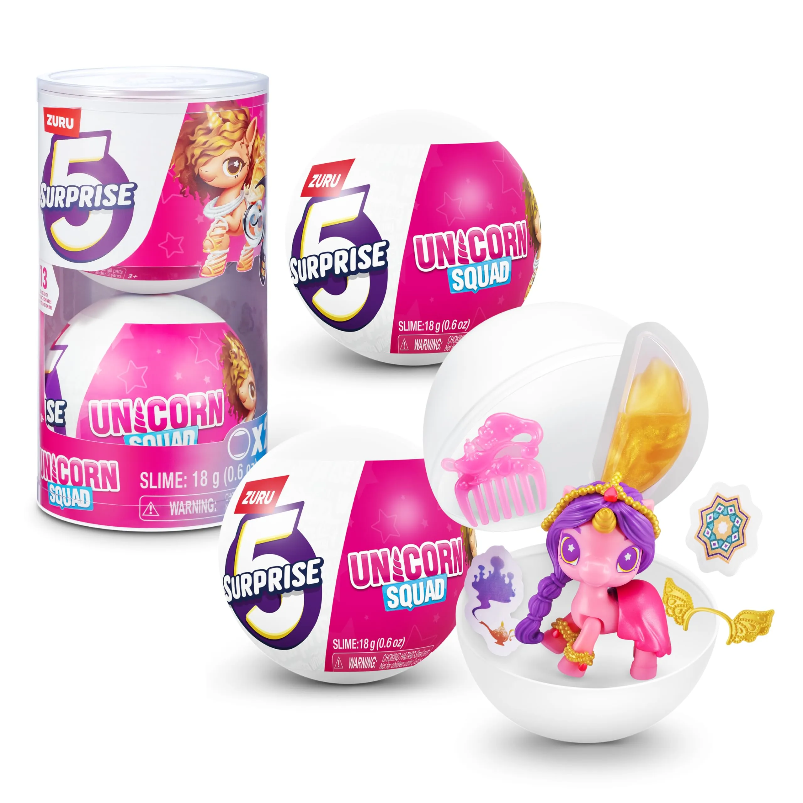 5 Surprise 2 confezioni Unicorn Squad Series 7 Magic Color Change di ZURU