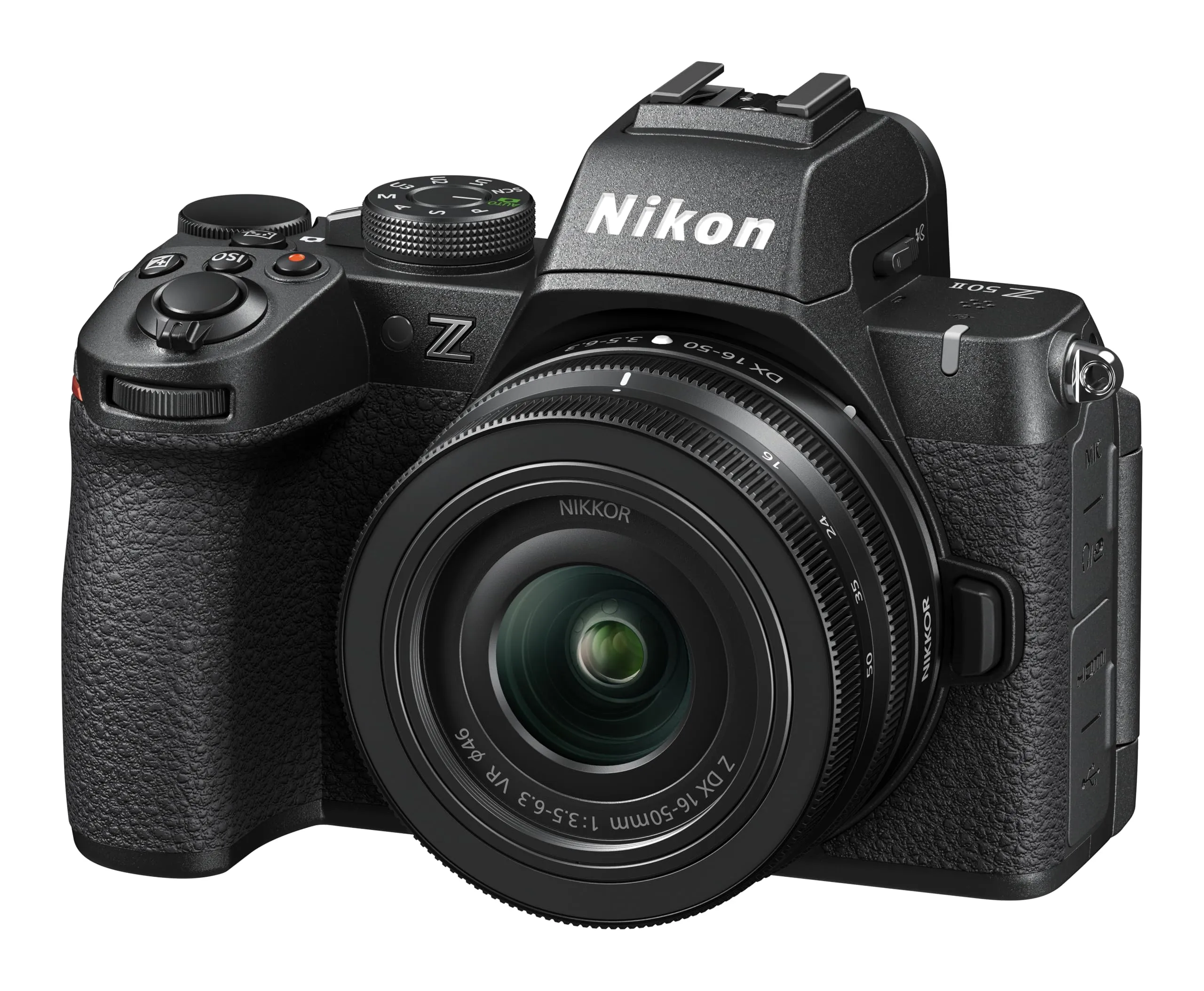 Nikon Z50II, NIKKOR Z DX 16-50 VR+Lexar SD128GB, Fotocamera Mirrorless, CMOS DX 20.9MP, Processore EXPEED7, Sistema AF, Mirino Elettronico EVF, LCD 3.2", Video 4K [Nital Card: 4 Anni di Garanzia]