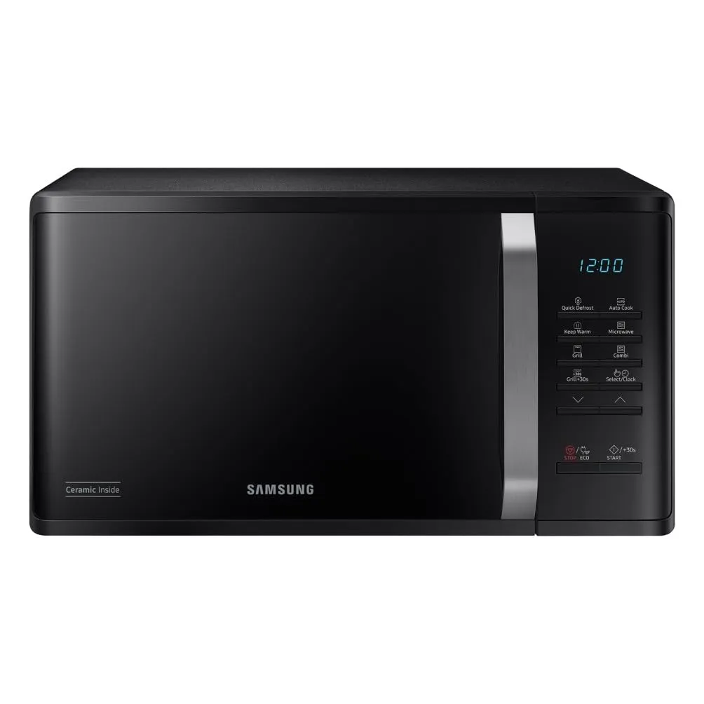 Samsung Forno a Microonde Grill Cottura Croccante MG23K3523CKE1 con Piatto Doratore incluso, Programmi Automatici, Quick Defrost, Capacità: 23L, Colore: Nero, LxAxP: 48,9 x 27,5 x 39,2 cm