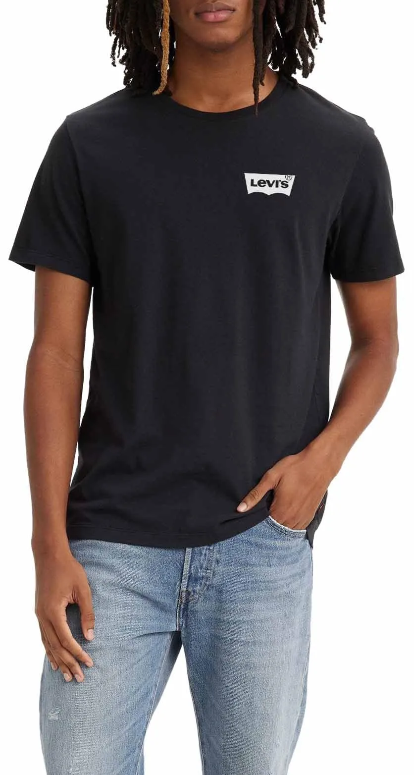 Levi's Graphic Crewneck Tee T-Shirt, Color BW Caviar, XL Uomo