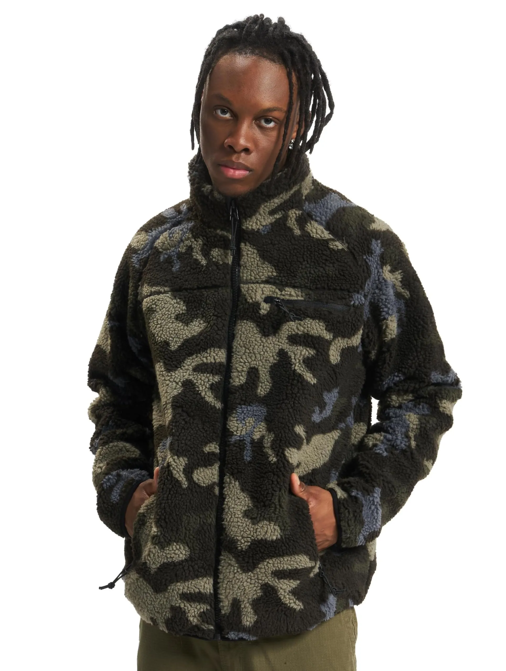 Brandit Teddyfleece Jacket, Uomo, Darkcamo, S
