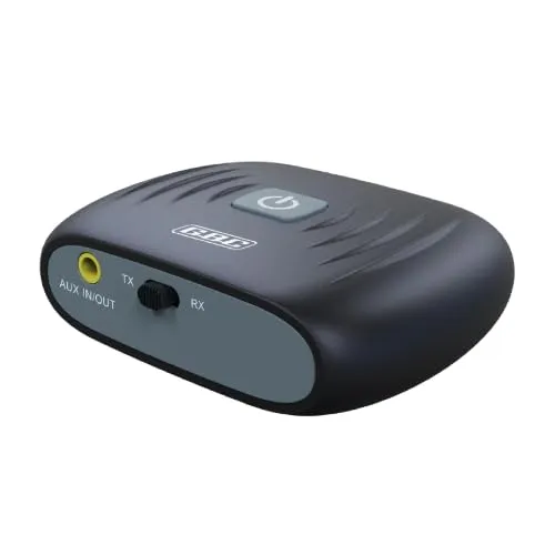 GBC Convertitore Audio Bluetooth 2.0 Optico, 5V, 2 Canali, Nero, 68x60x20 mm, 35 g, Scatola Appendibile