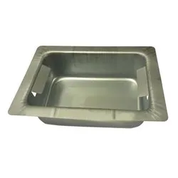 Cassetto vaschetta portacenere per camino e stufa a pellet 30 x 20 x 7 cm CLAM in lamiera stampata