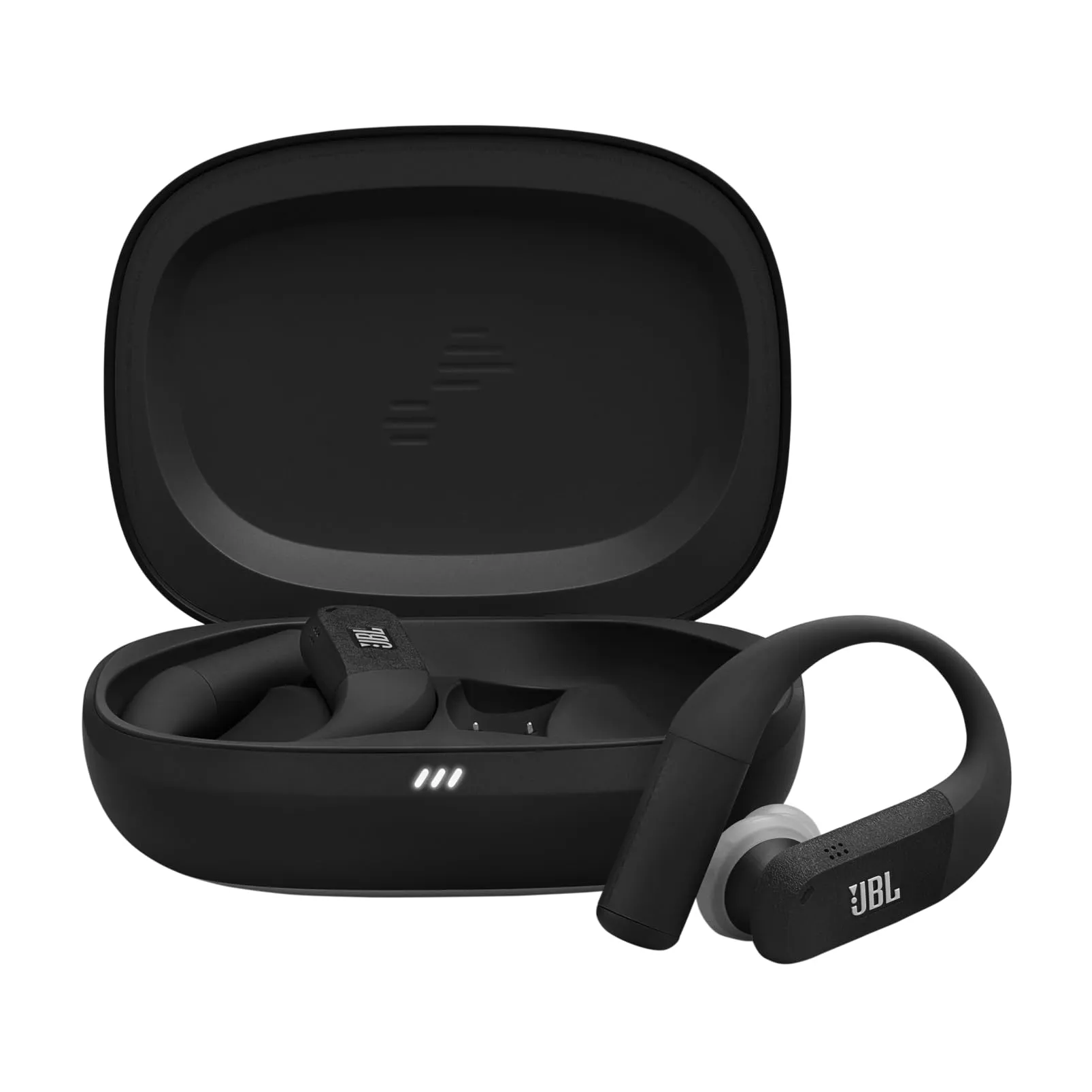 JBL Endurance Peak 4 Auricolari Sportivi True Wireless In-Ear con Cancellazione del Rumore, Bluetooth, Autonomia di 48 Ore, TwistLock, Resistenza a Polvere e Acqua IP68, Suono Pure Bass, Grigio/Nero