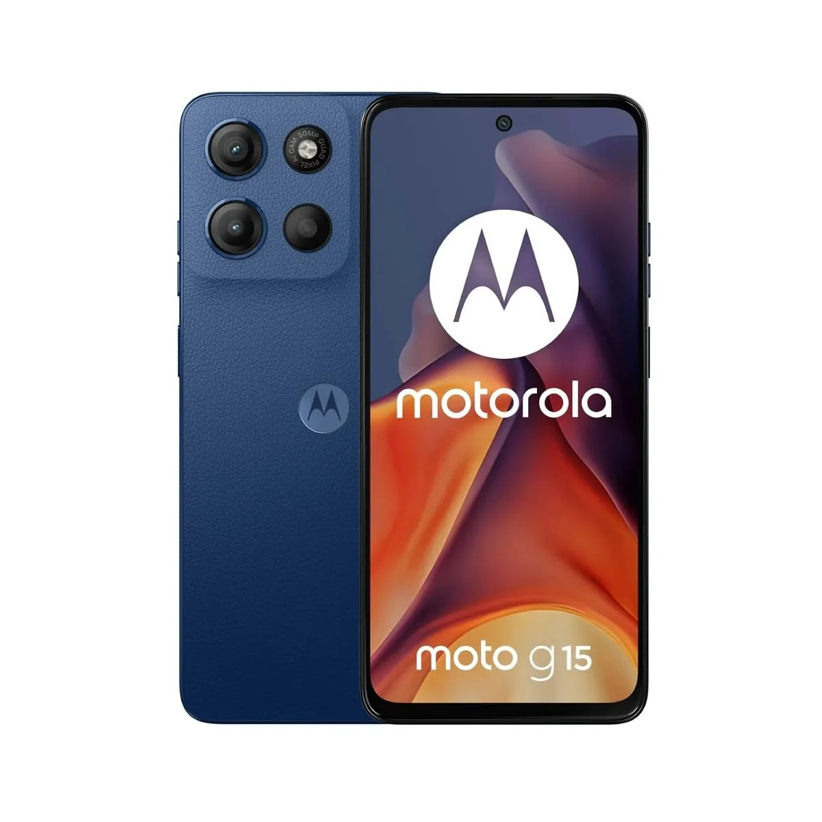 Motorola moto g15 8/512GB, Doppia fotocamera 50+5MP + sensore antisfarfallio, Display 6.72" FHD+ 60Hz, batteria 5200mAh, MediaTek Helio G81, Android 15, Sea Blue