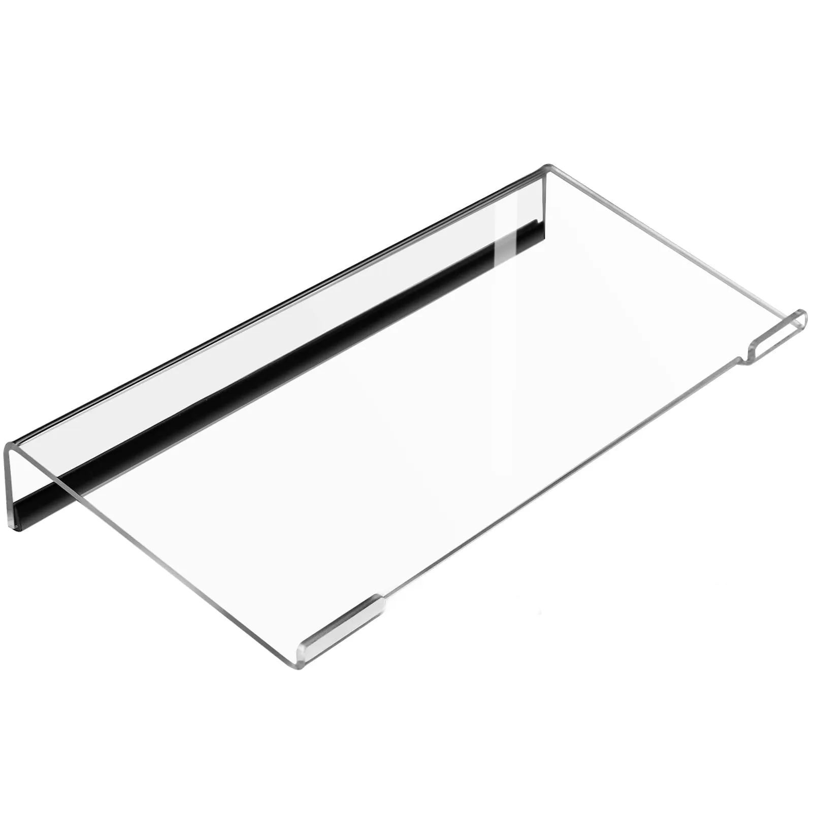 EAAGHK Supporto per Tastiera in Acrilico, Supporto Vassoio Tastiera in Trasparente, Supporto Tastiera PC Ergonomico con Striscia Antiscivolo per Il Gaming, L'Ufficio e la Scuola (43 * 14.5 * 3cm)