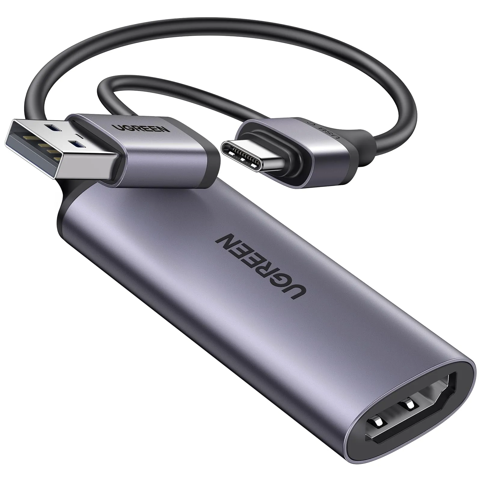 UGREEN HDMI Video Capture 4K 1080P HD 60FPS Ingresso USB C Scheda di Acquisizione per Streaming Gaming OBS Compatibile con PC Switch PS5 Xbox MacBook iPad Camera