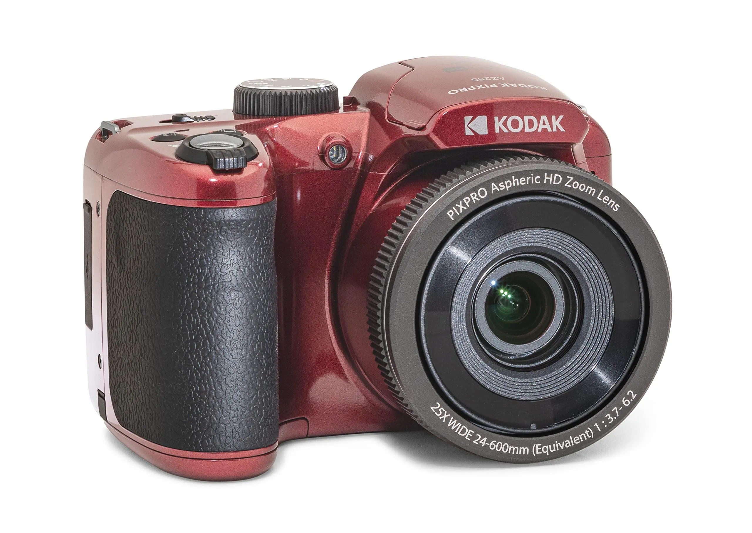 KODAK PIXPRO Astro Zoom AZ255-RD 16MP Fotocamera digitale con zoom ottico 25X 24mm grandangolare 1080P Full HD video e LCD da 3" (rosso)