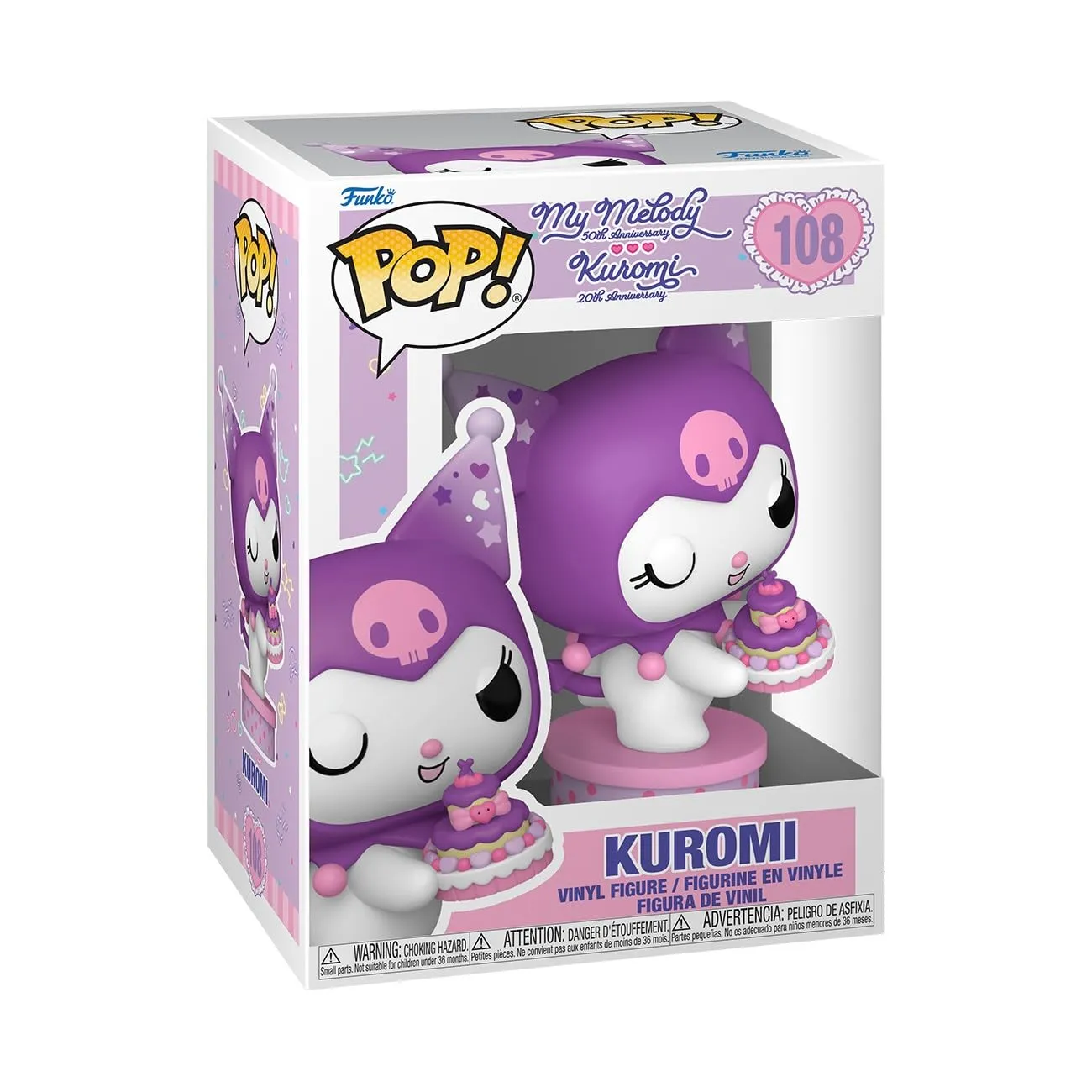 Funko Pop! Sanrio: Hello Kitty S8- Kuromi Present - Figura in Vinile da Collezione - Idea Regalo - Merchandising Ufficiale - Giocattoli per Bambini e Adulti - Anime Fans - Figura per i Collezionisti
