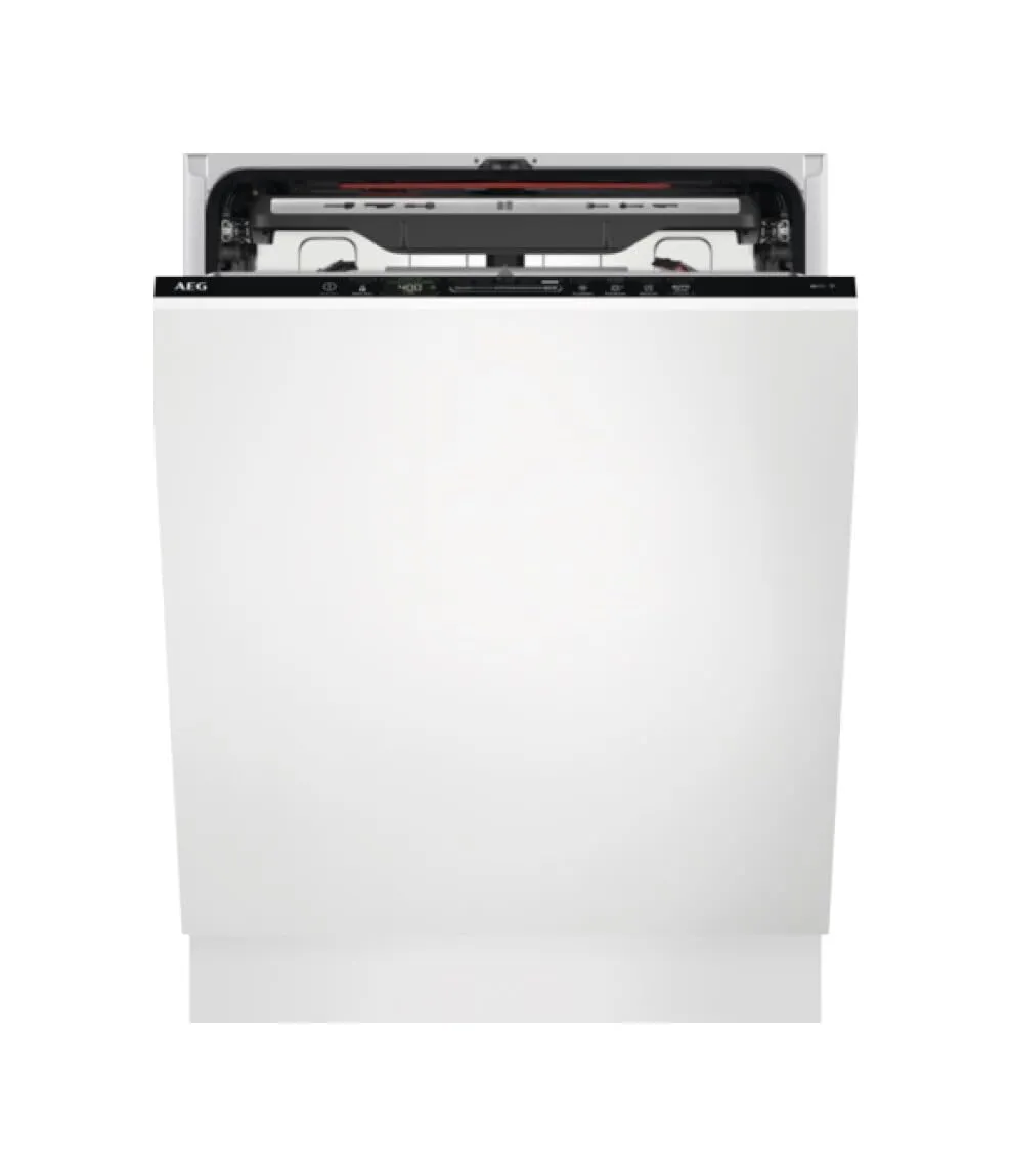 AEG FSE76738P Lavastoviglie Integrabile, 60 cm, 14 posate, Asciugatura AirDry, Braccio Irrigatore Satellite, Vetri, 7 programmi, 4 Temperature, Cavità XXL, 43 dB(A), Connessione Wi-Fi, Serie 7000,