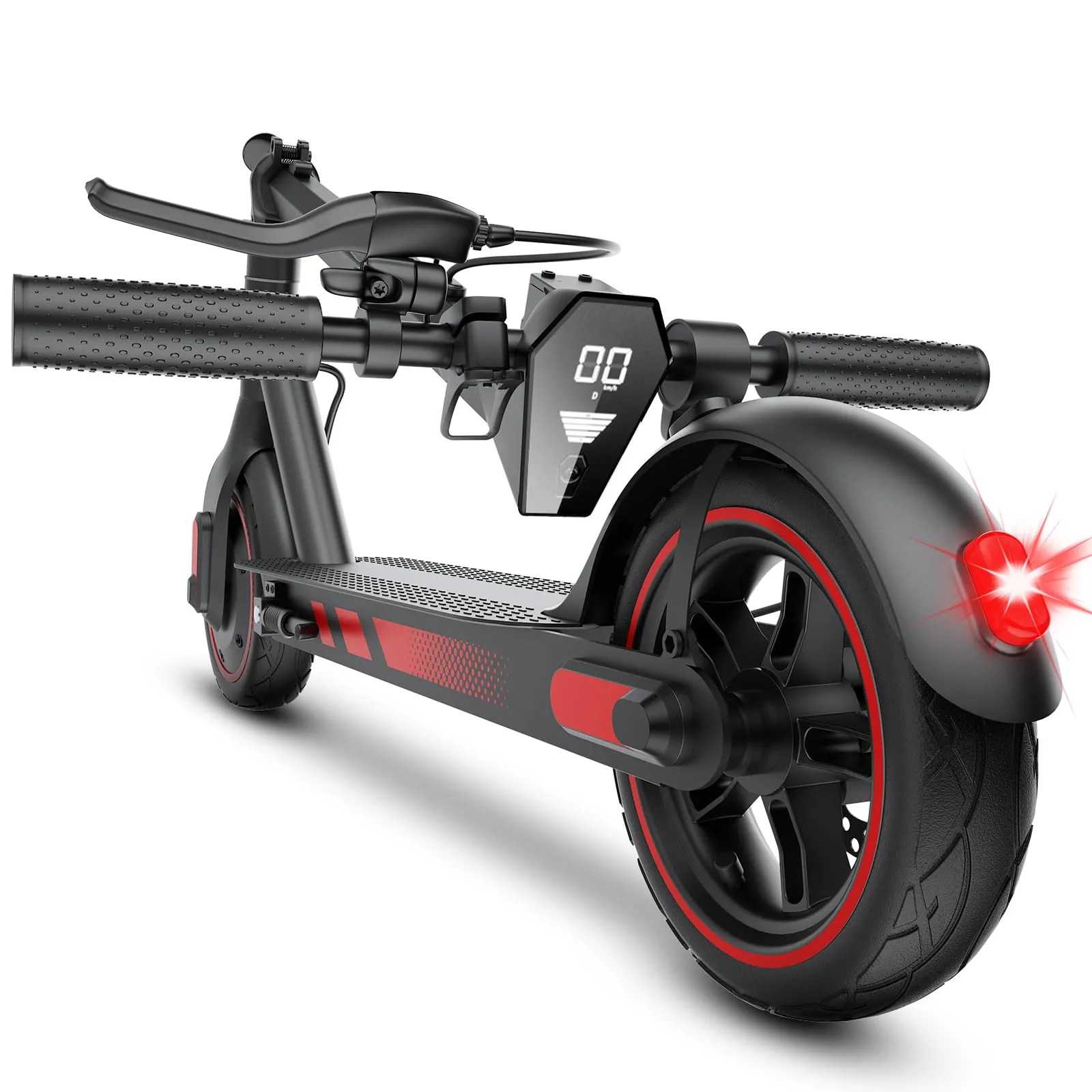 Monopattino Elettrico per Adulti, Pneumatici 10", Motore Potente 500W, Autonomia fino a 40 km, Velocità Massima 25 km/h, Doppio Sistema di Illuminazione e Freni a Tamburo, Controllo via App Smart