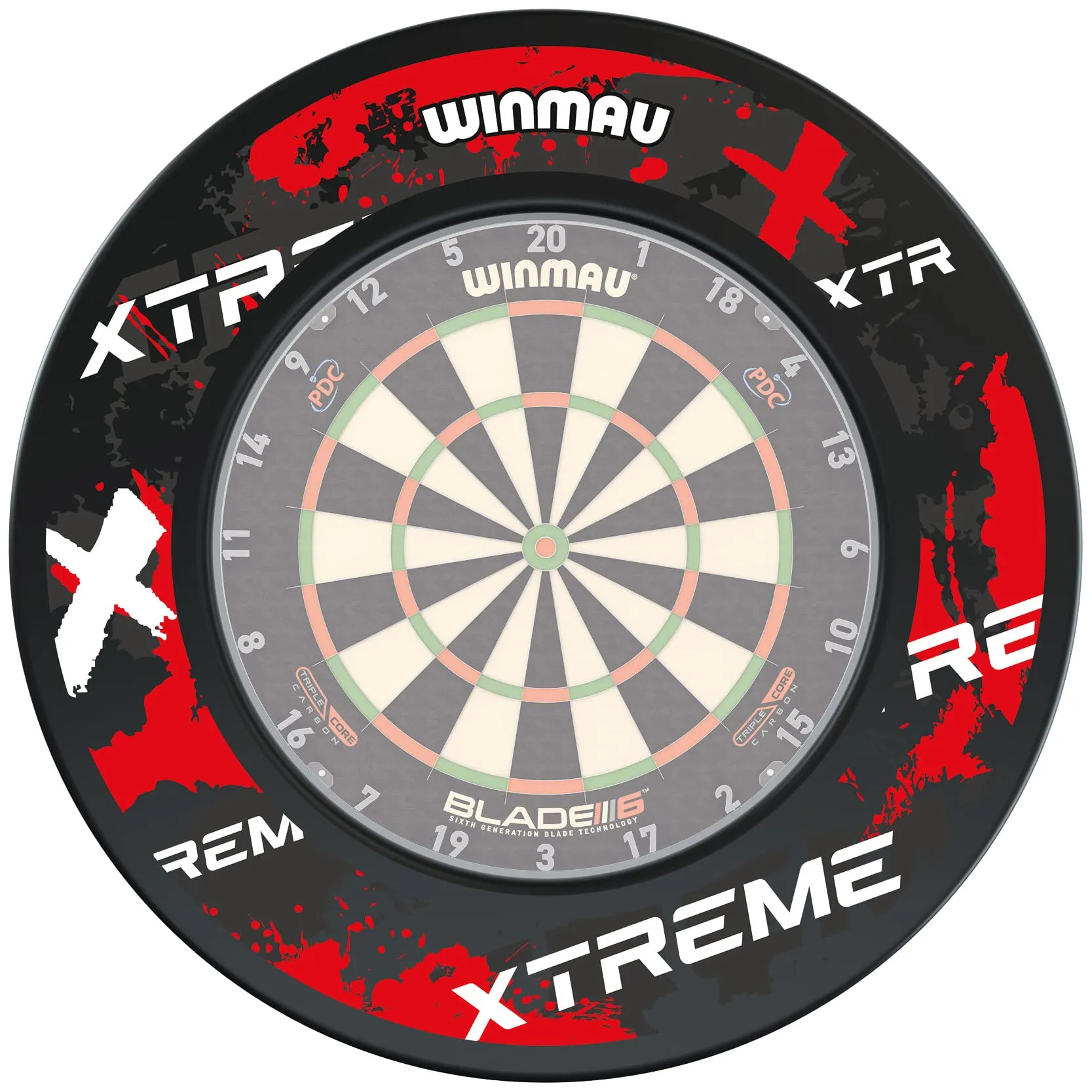 WINMAU Xtreme Design Rosso Bersaglio per freccette Circondare