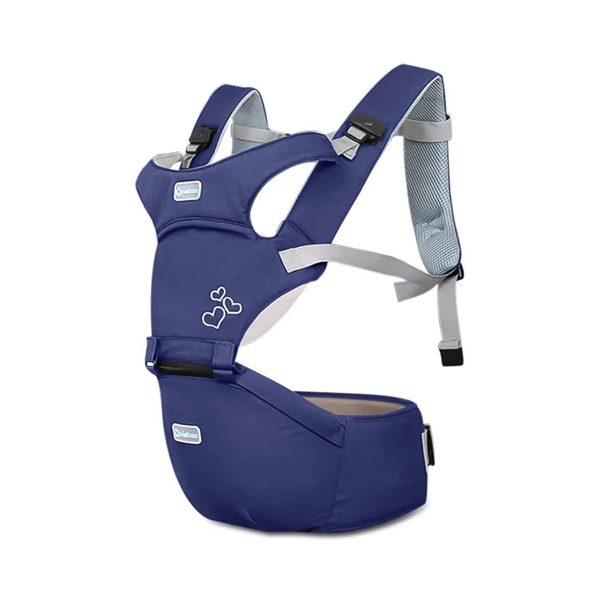SONARIN Front Premium Marsupio Neonati Ergonomico Con Sedile,Multifunzione,Bambino da 0 a 3 anni,fibbia rotante a farfalla,Sicuro e Comodo,Adattato al crescere del tuo bambino(Blu)