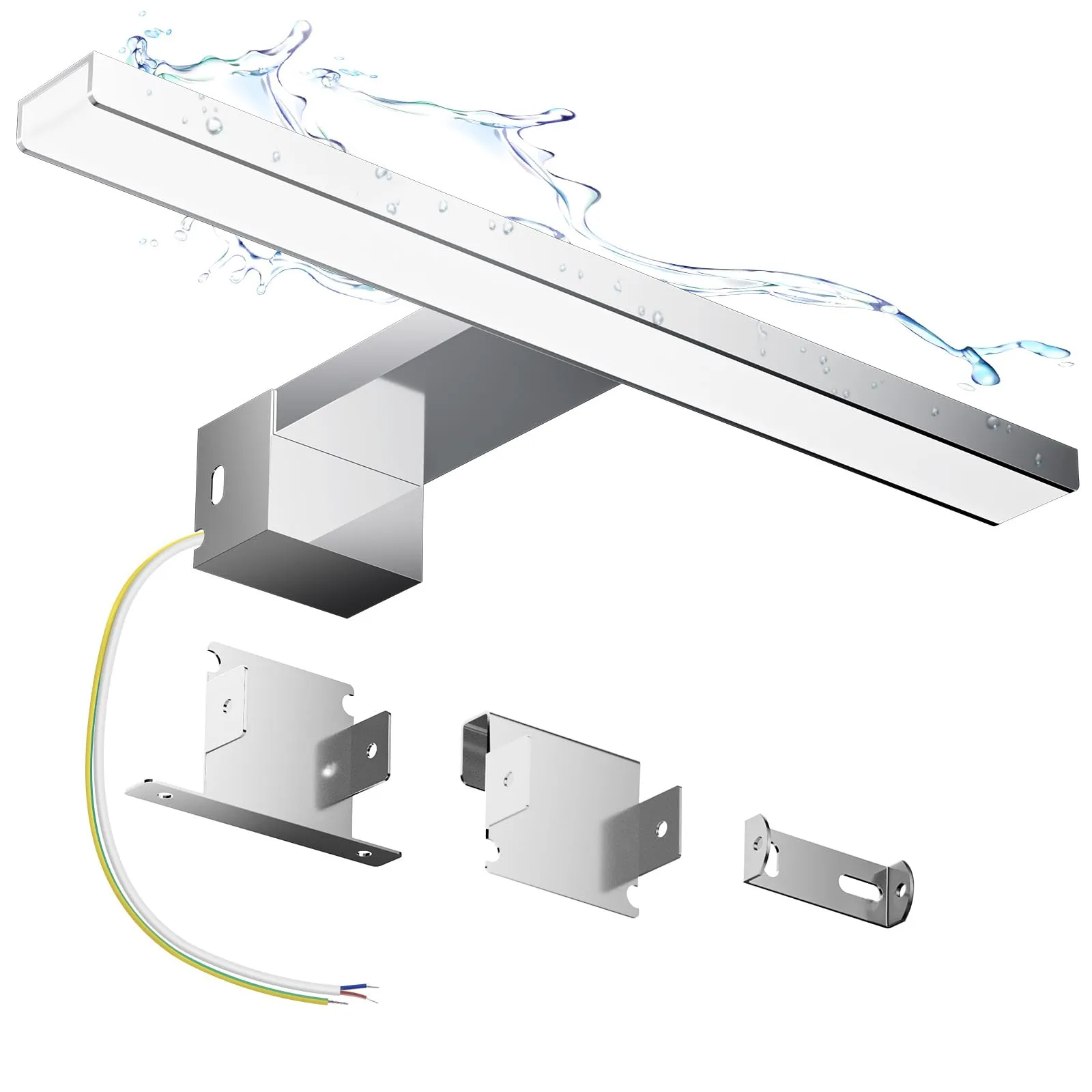 Hommie Lampada da Specchio a LED per Bagno 30cm 6W 815LM, Luce Naturale 4000K, Lampada per Specchio in Lega di Alluminio 230V, Applique da Parete, Luce per Armadio, Impermeabile IP44