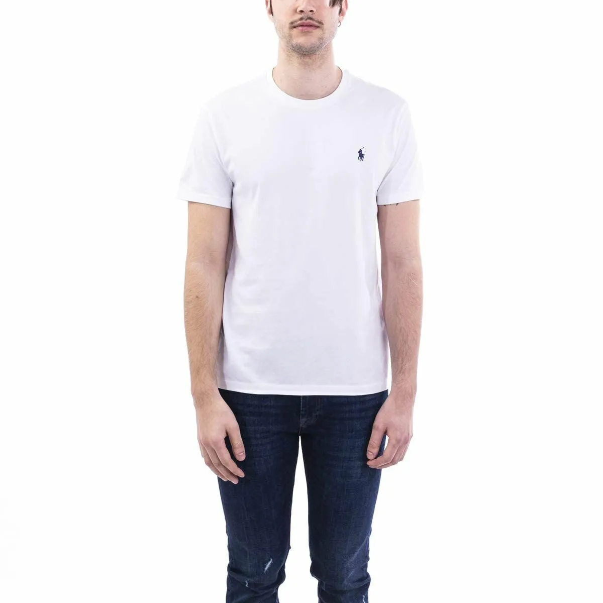 POLO RALPH LAUREN Magliette da tè T-Shirt, Bianco (White A1000), L Uomo