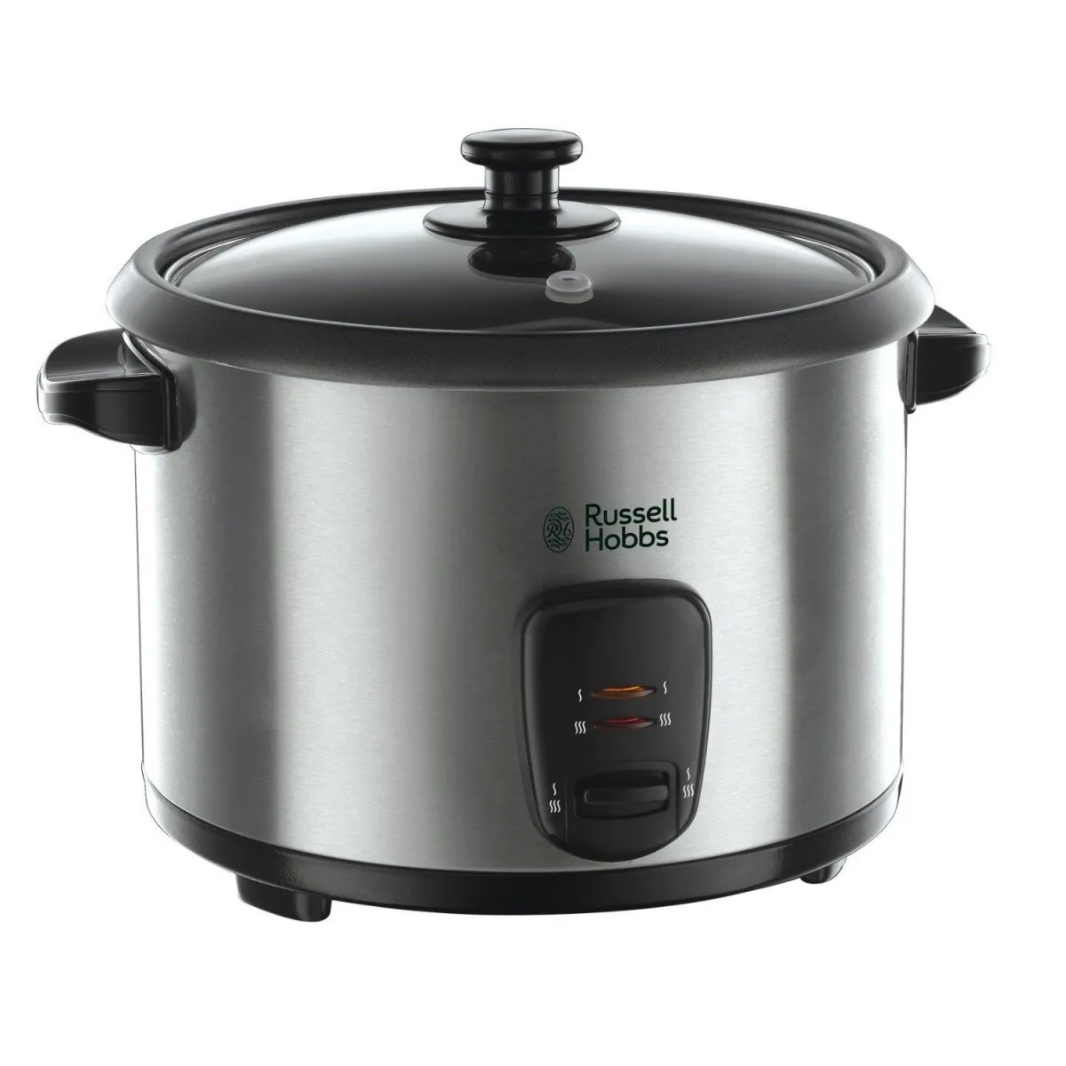 Russell Hobbs Cuociriso 10 tazze, 700 W, 1.8 Litri, Spatola e misurino inclusi, Acciaio Inox, 19750-56