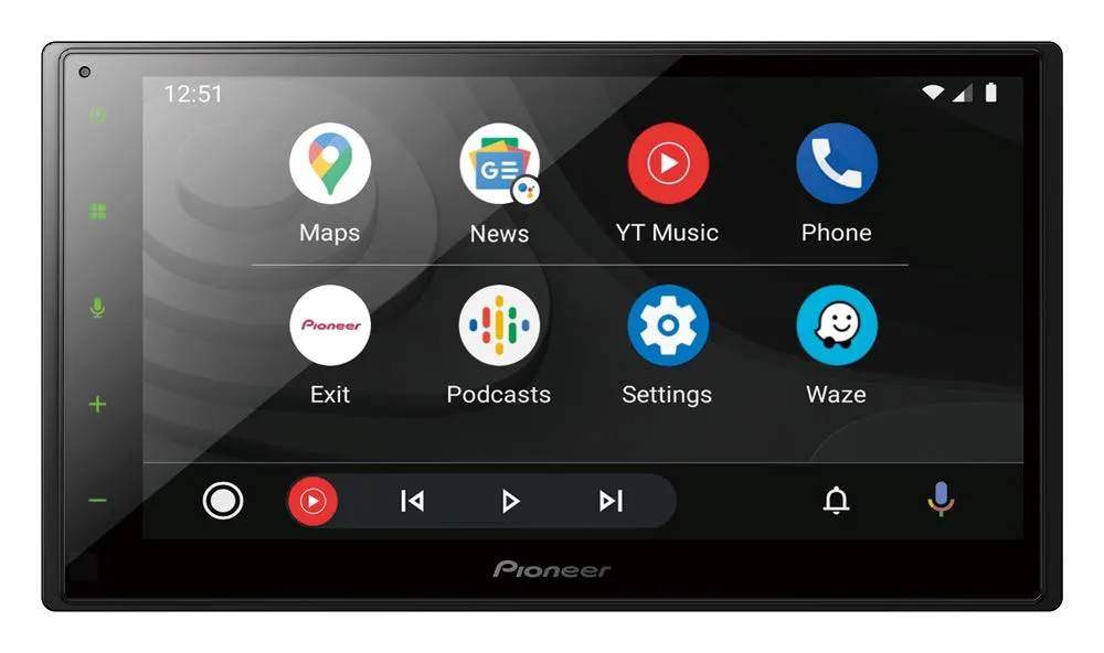 Pioneer SPH-DA160DAB-AN, ricevitore multimediale 2 DIN da 6,8" con Apple CarPlay, Android Auto, DAB+ e Bluetooth, inclusa antenna DAB