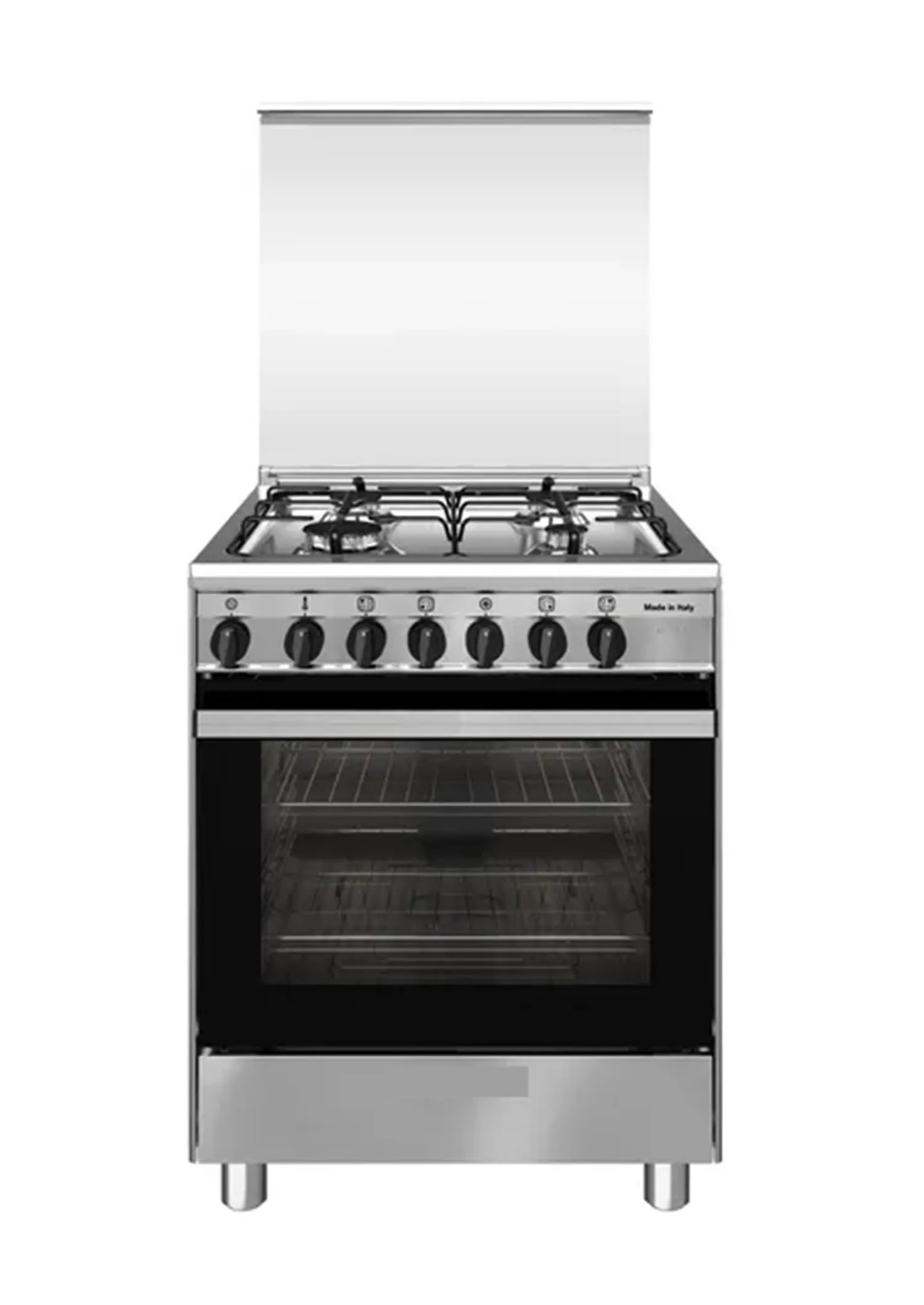 SA664MI6 - Cucina a gas con forno elettrico, 4 fuochi, 60x60 cm