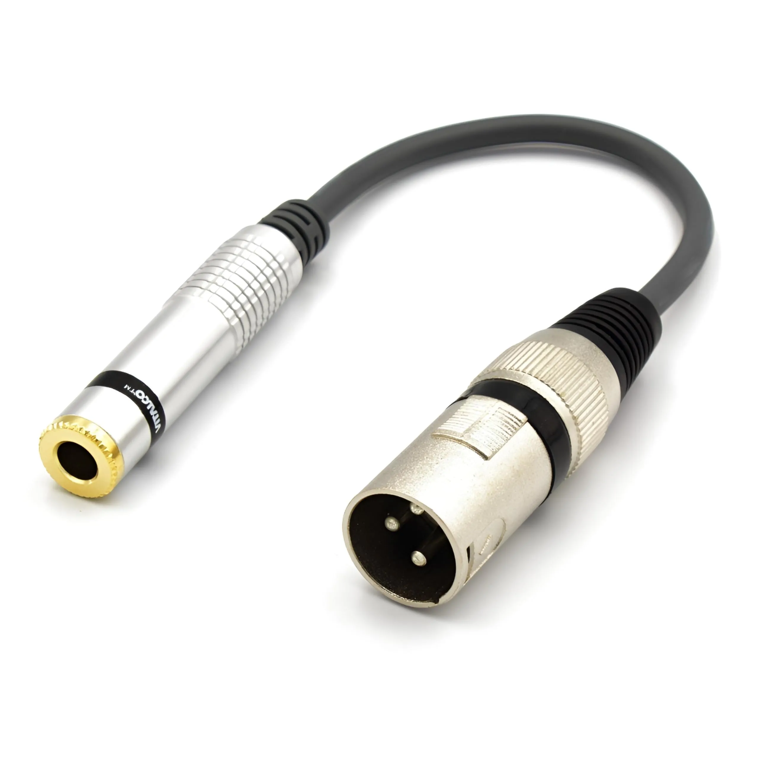 VITALCO XLR Maschio a Jack 6.3mm Stereo Femmina Adattatore Connettore per Microfono Cannon a Jack 6.3 TRS Audio Cavo