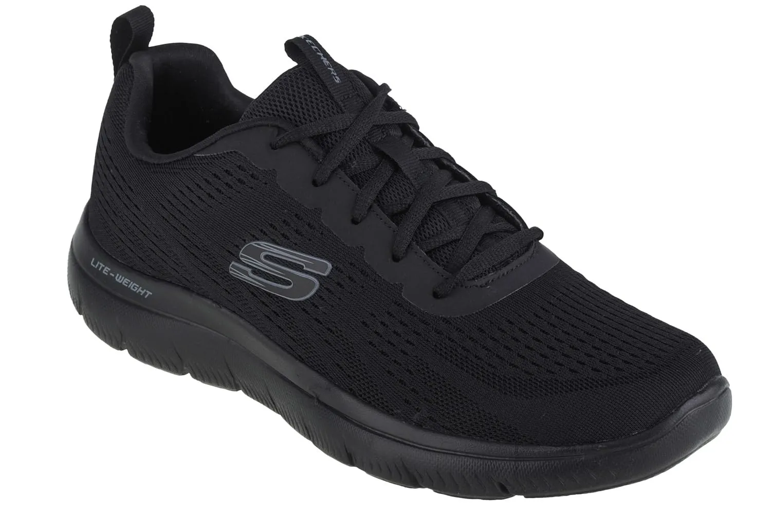 Skechers Summits Torre, Scarpe sportive Uomo, Black Mesh Trim, 43 EU