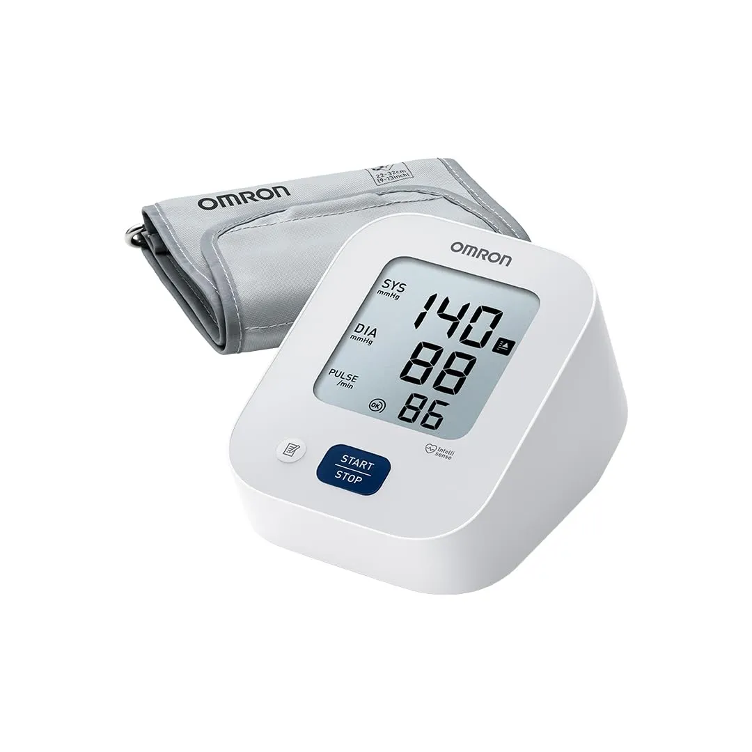 OMRON X2 Essential, Misuratore di pressione arteriosa per uso quotidiano, Misuratore di pressione da braccio facile da usare e affidabile, Clinicamente validato