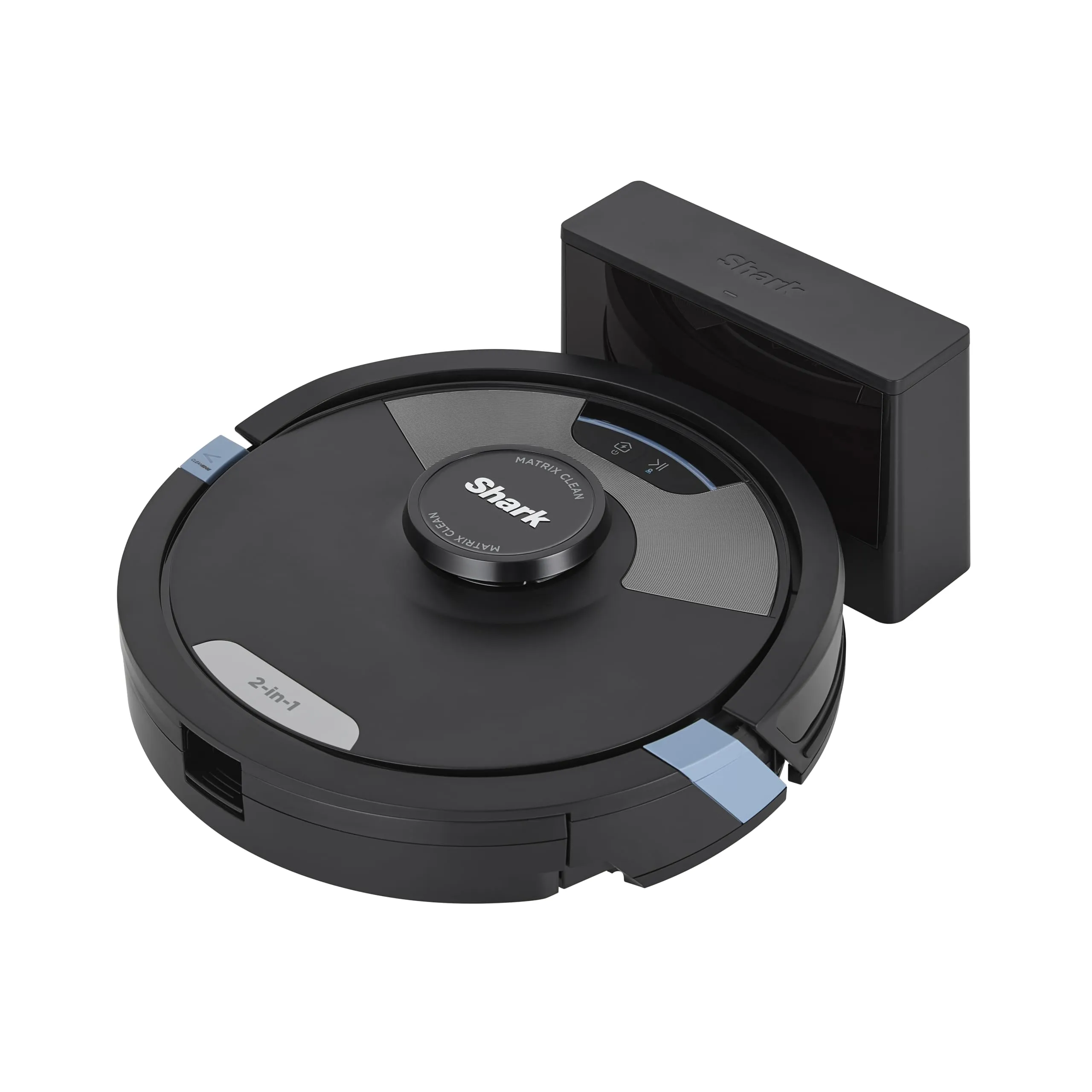 Shark Matrix Plus 2 in 1 Robot Aspirapolvere Lavapavimenti, Mappatura LiDAR, Edge Cleaning, Tappeti, Pavimenti, Peli di Animali, Antiallergeni, Ricarica Automatica, Wi-Fi/App/Alexa, Nero, RV2620WDEU